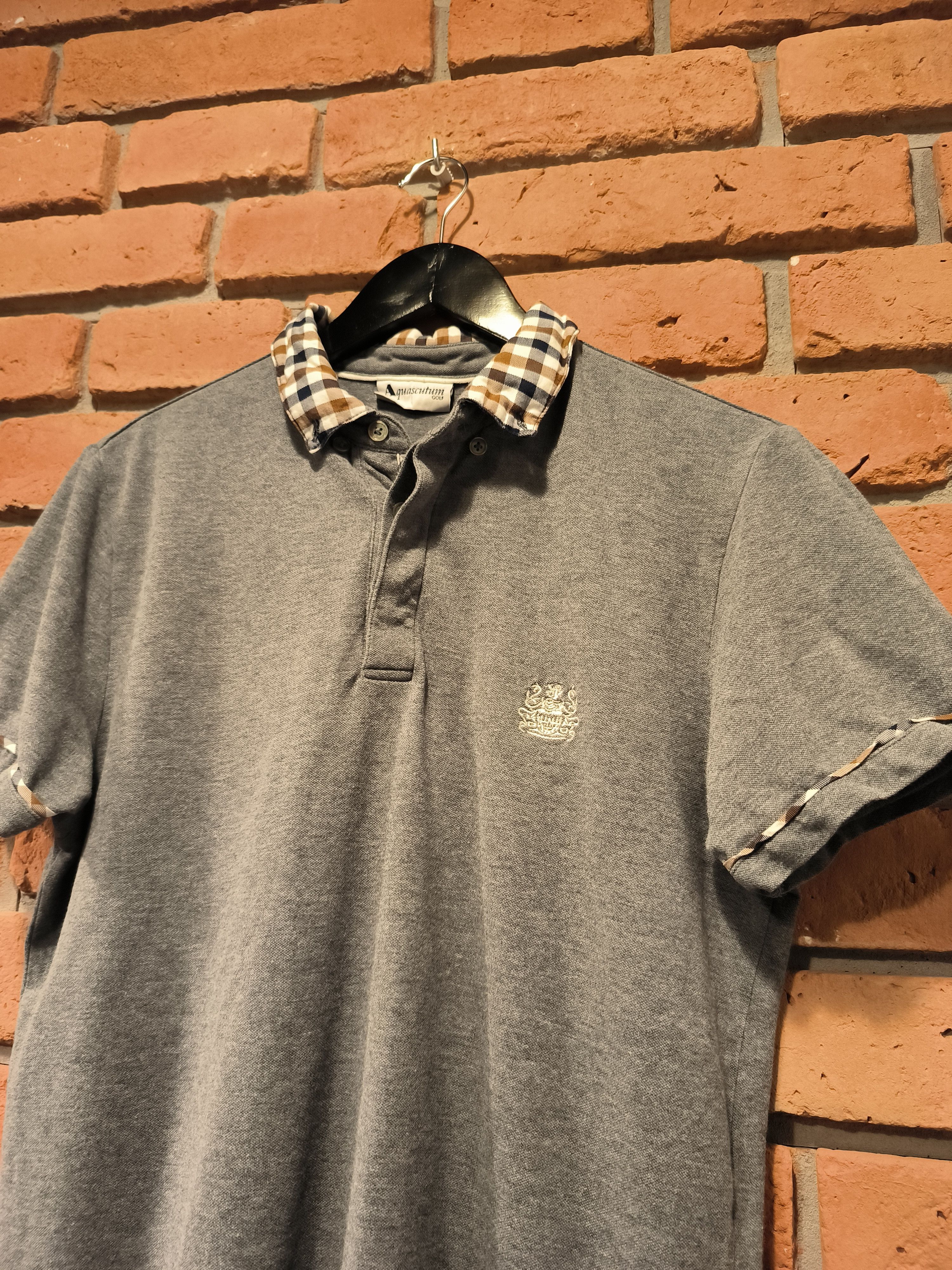 Aquascutum Aquascutum Polo Shirt Logo Gray Size US S / EU 44-46 / 1 - 2 Thumbnail