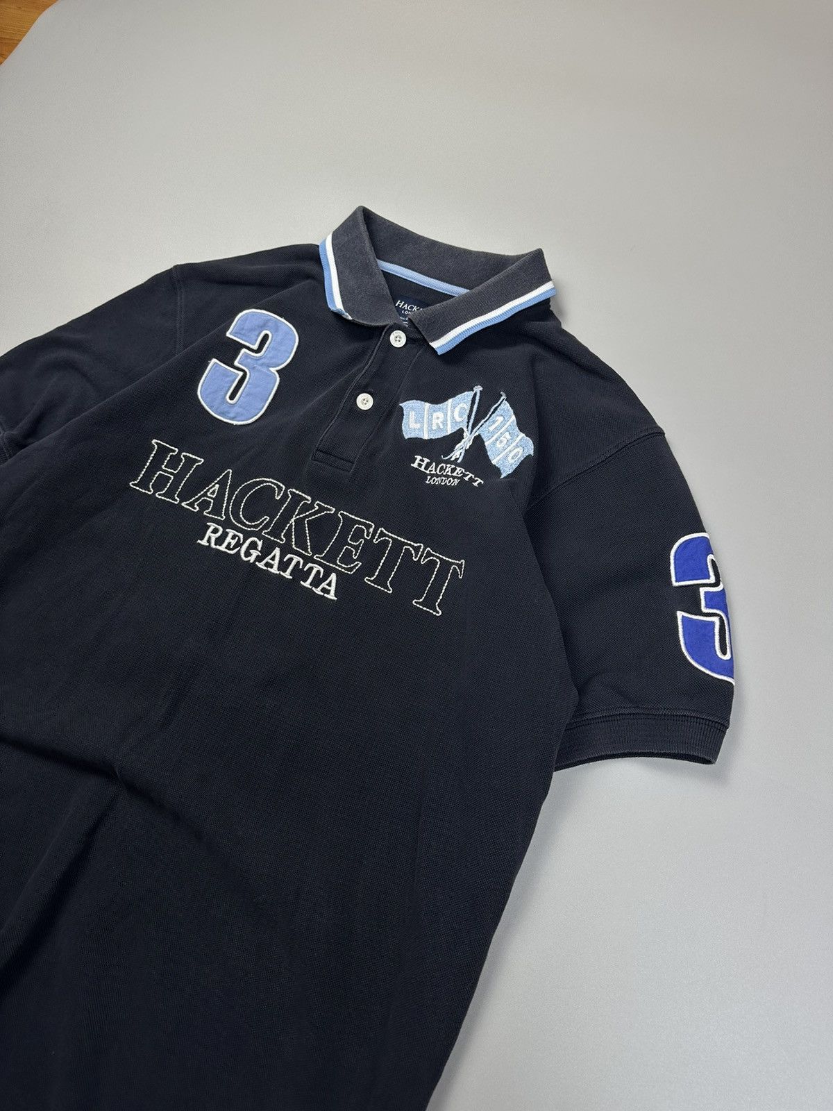 Hackett × Vintage Hackett London Regatta Club Polo Shirt Size US M / EU 48-50 / 2 - 2 Thumbnail