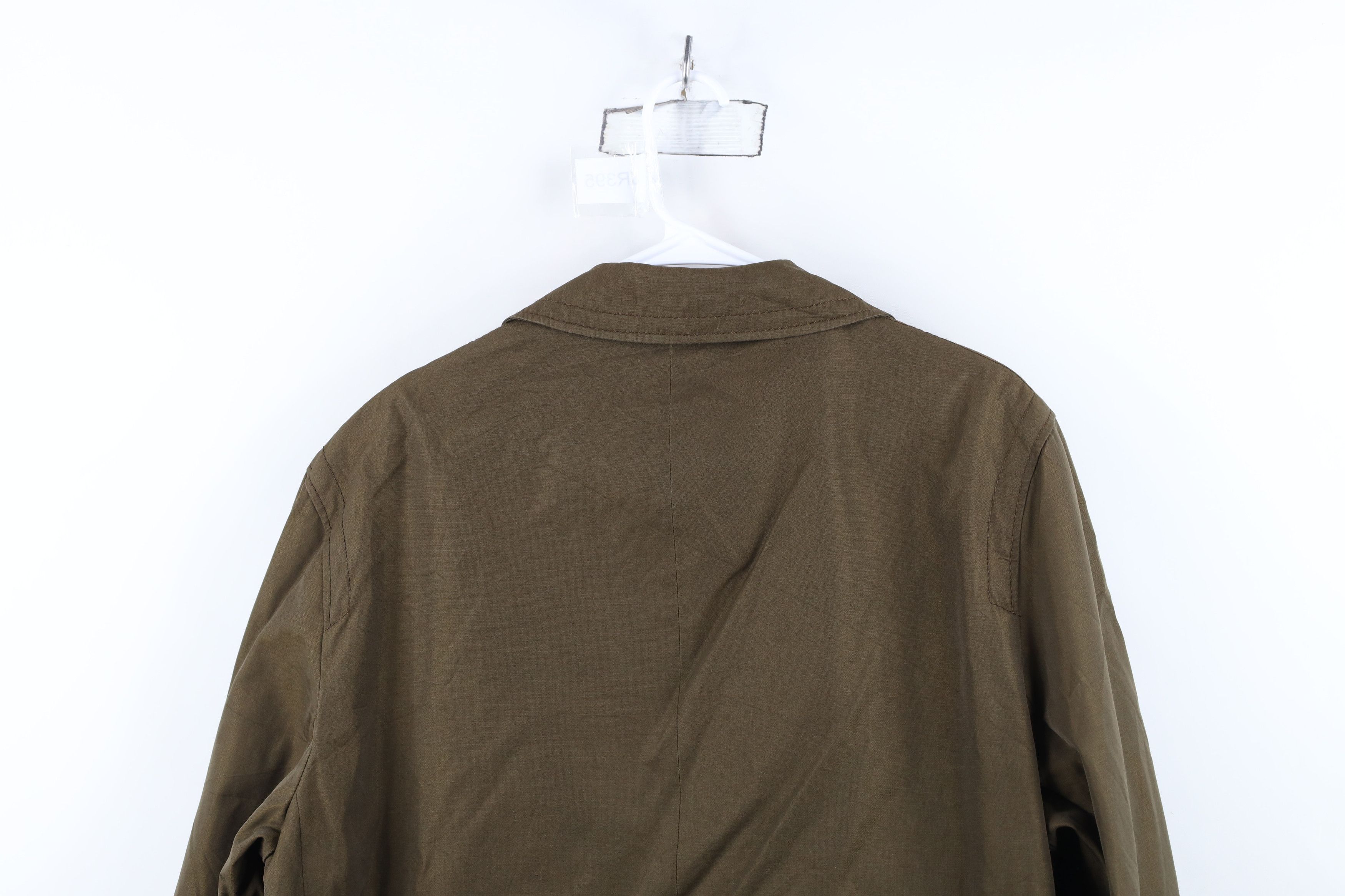 Vintage Vintage 60s 70s Streetwear Cotton Rain Coat Jacket Brown Size US XXL / EU 58 / 5 - 14 Thumbnail