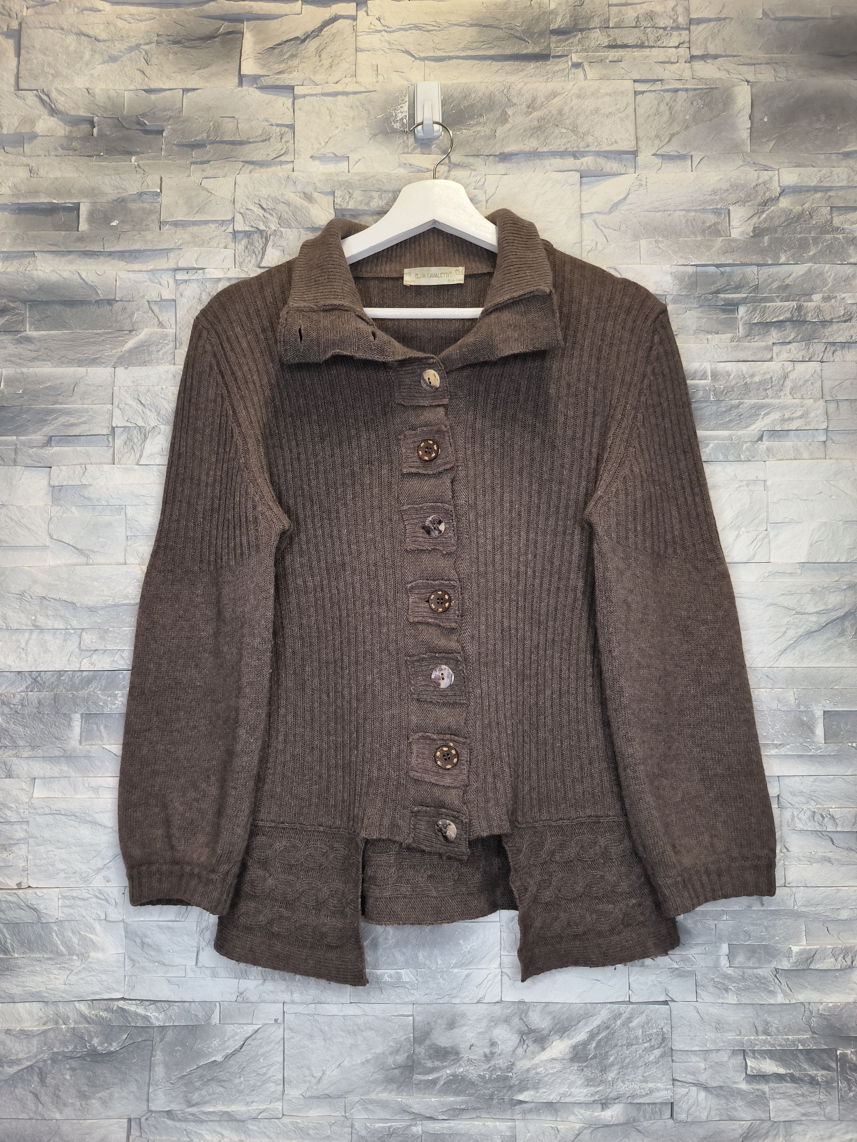 Elisa Cavaletti Elisa Cavaletti Wool Knitwear Cardigan Cashmere Size M / US 6-8 / IT 42-44 - 1 Thumbnail