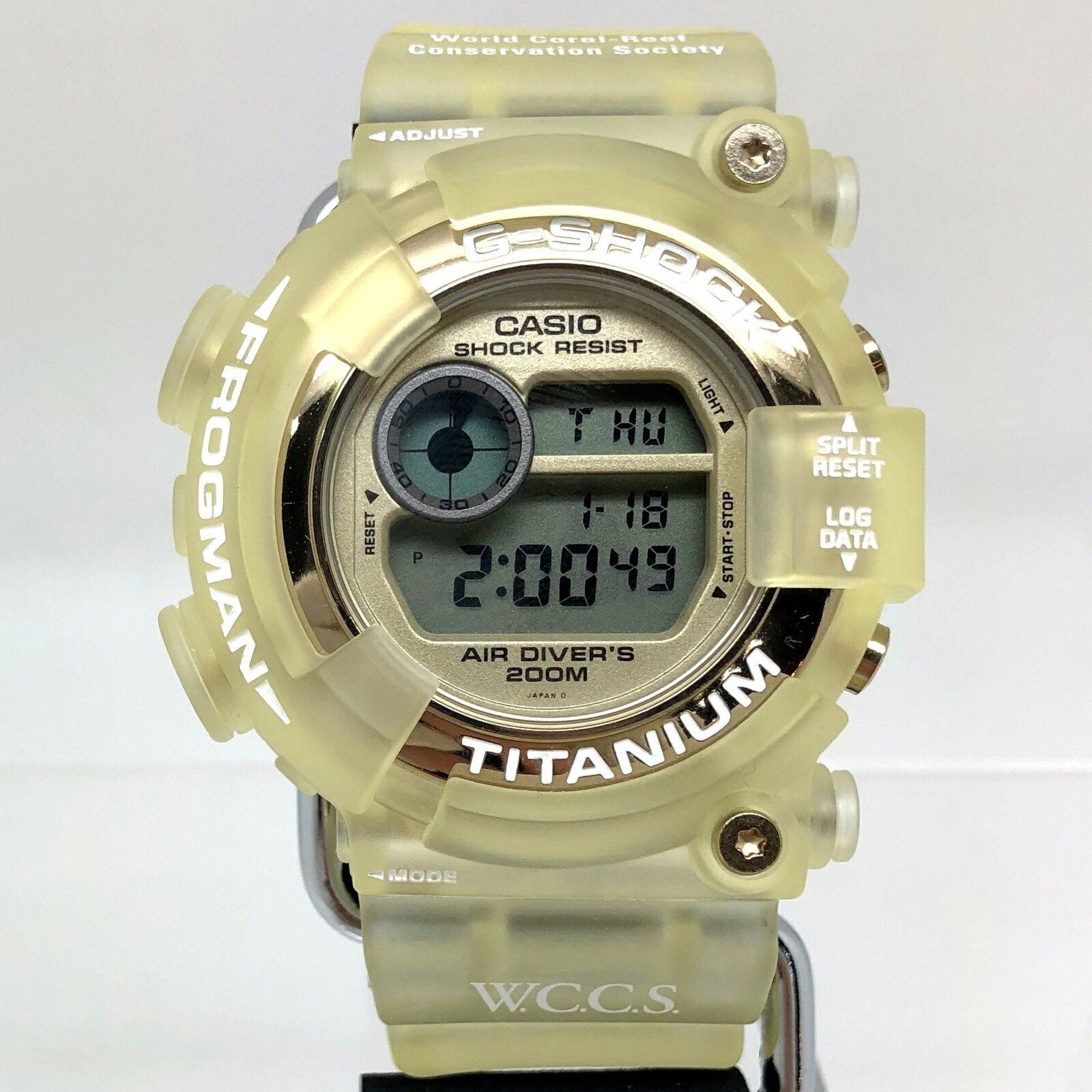image of Casio G-Shock Watch Dw-8201Wc-9T Frogman Frogman Wccs Coral Reef Protection Official Triple Manta S