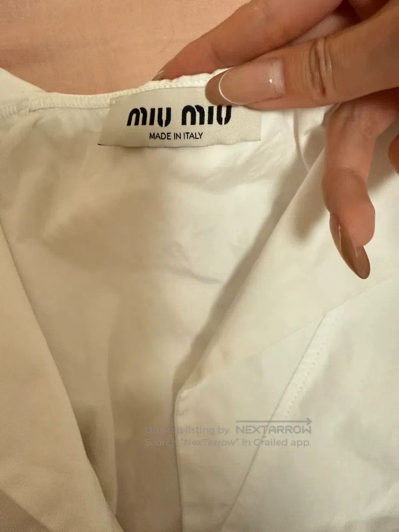 Miu Miu Miu Miu 36 Sleeveless sailor suit shirt Size S / US 4 / IT 40 - 3 Thumbnail
