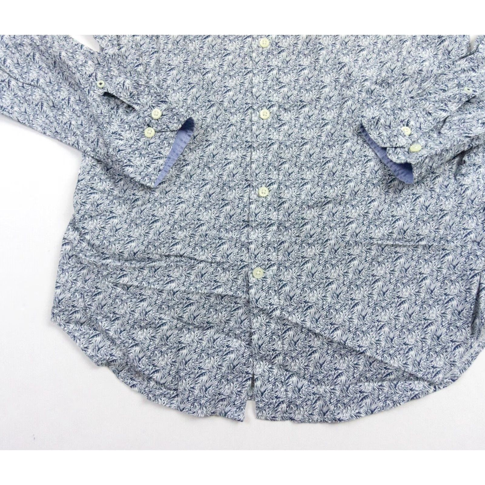 Banana Republic VINTAGE Banana Republic Men's Shirt Blue Long Sleeve Button Up Casual Formal Slim Fit 90s Men Size US M / EU 48-50 / 2 - 3 Thumbnail