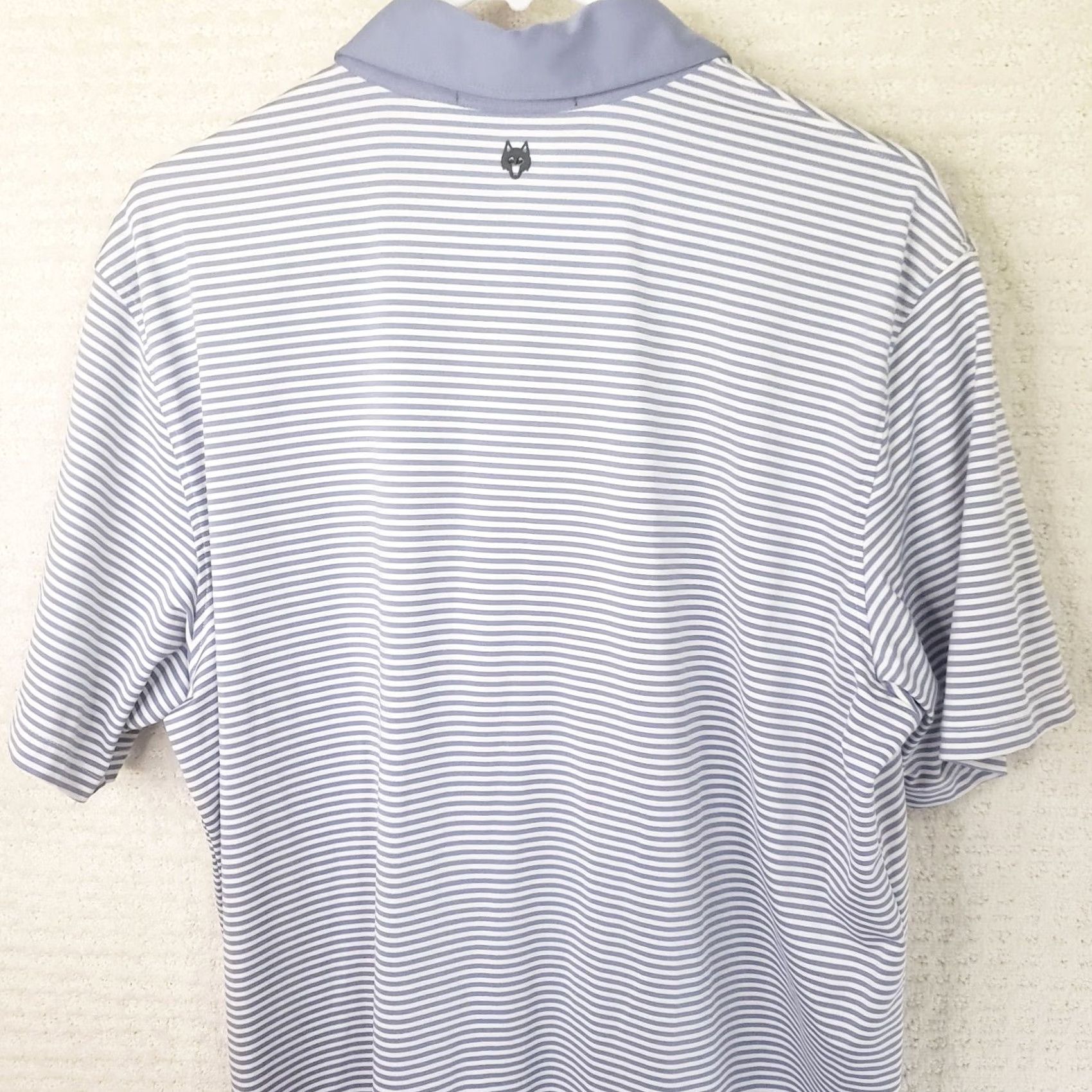 Vintage Grayson Polo Shirt Men's L Lavender White Striped Lightweight Golf Shirt Size US L / EU 52-54 / 3 - 7 Thumbnail