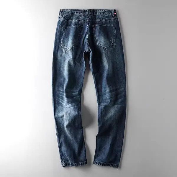 VIBE Covered Ripped Straight Leg Wash Denim Trousers Size US 32 / EU 48 - 3 Thumbnail