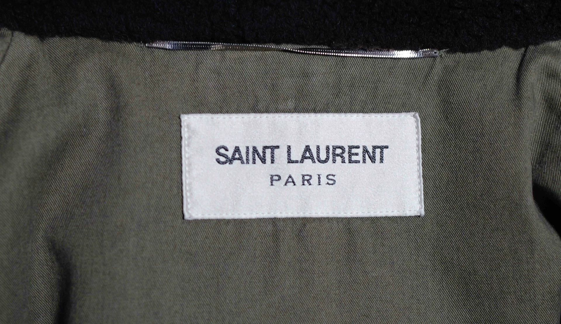 Saint Laurent Paris SLP 14AW Olive N3B Coyote Fur Collar Parka 50 Size US M / EU 48-50 / 2 - 6 Thumbnail