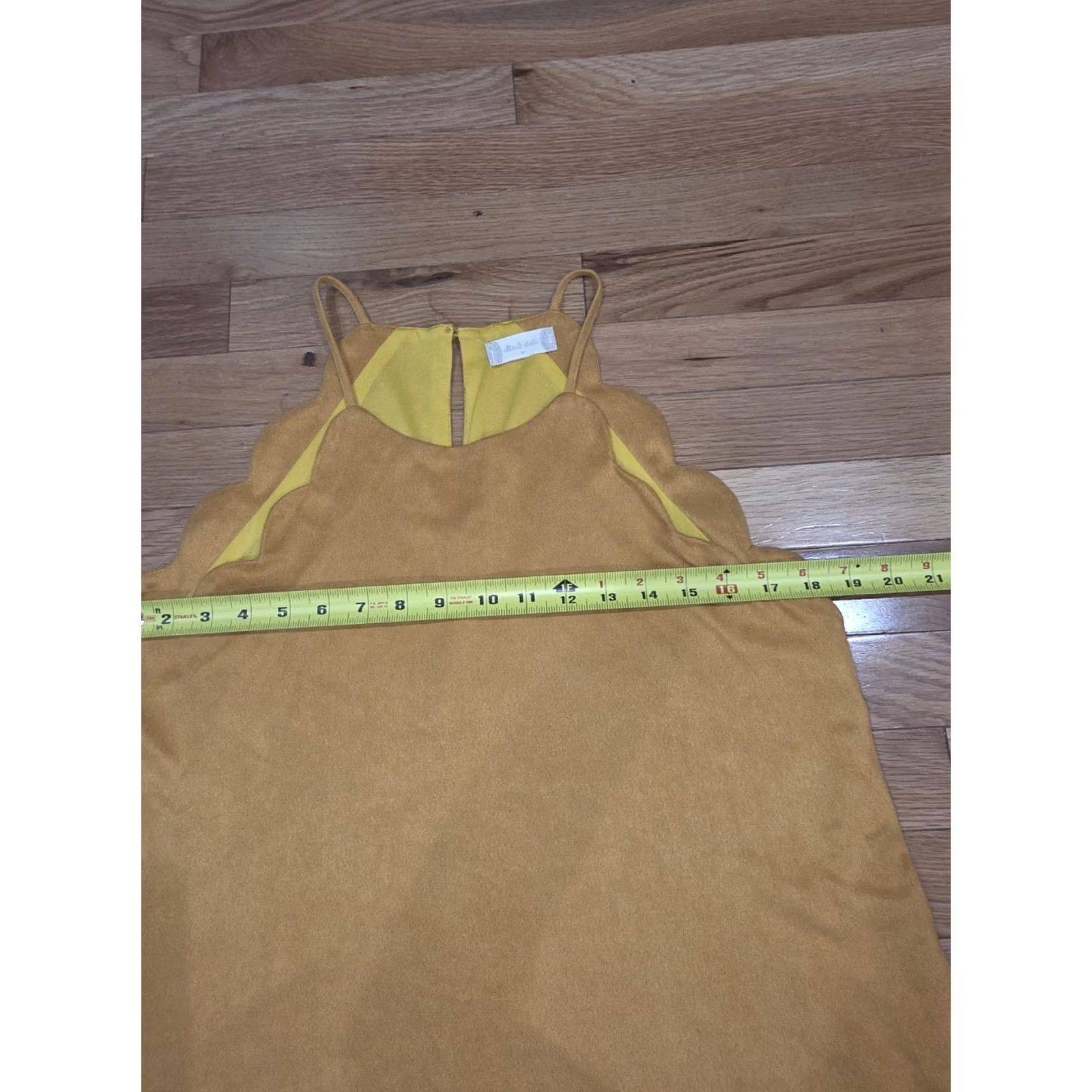 Vintage Altard State Tank Womens Medium Yellow Suede Polyester M Size M / US 6-8 / IT 42-44 - 5 Thumbnail