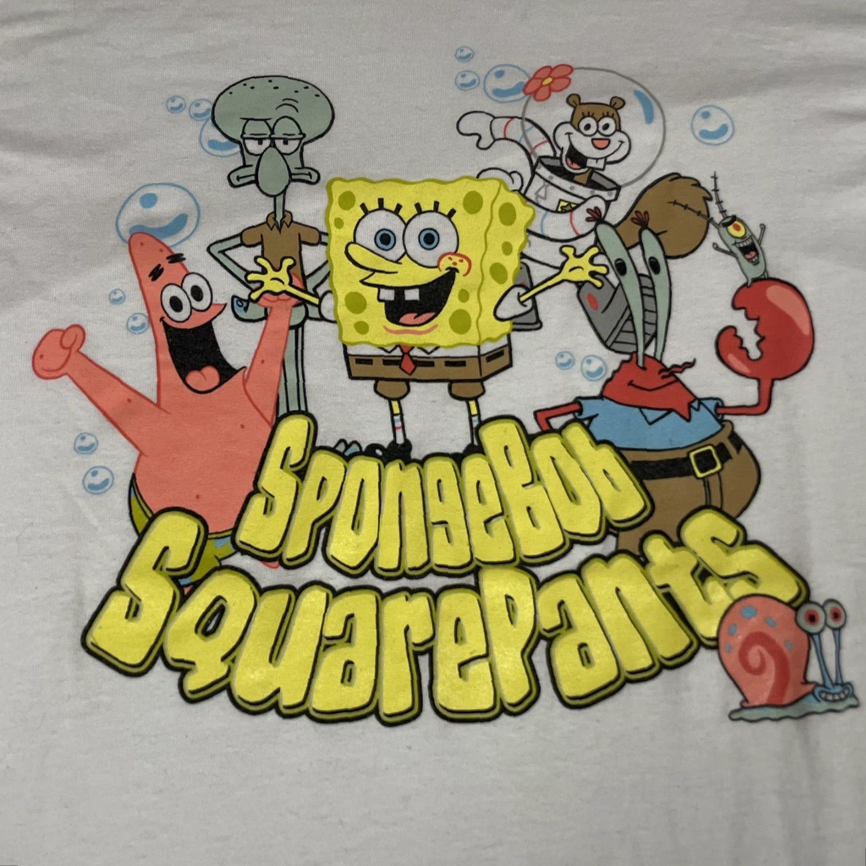 Vintage VINTAGE SpongeBob Shirt Adult L White Cartoon Logo Graphic Tee Mens XS? Size US L / EU 52-54 / 3 - 3 Thumbnail