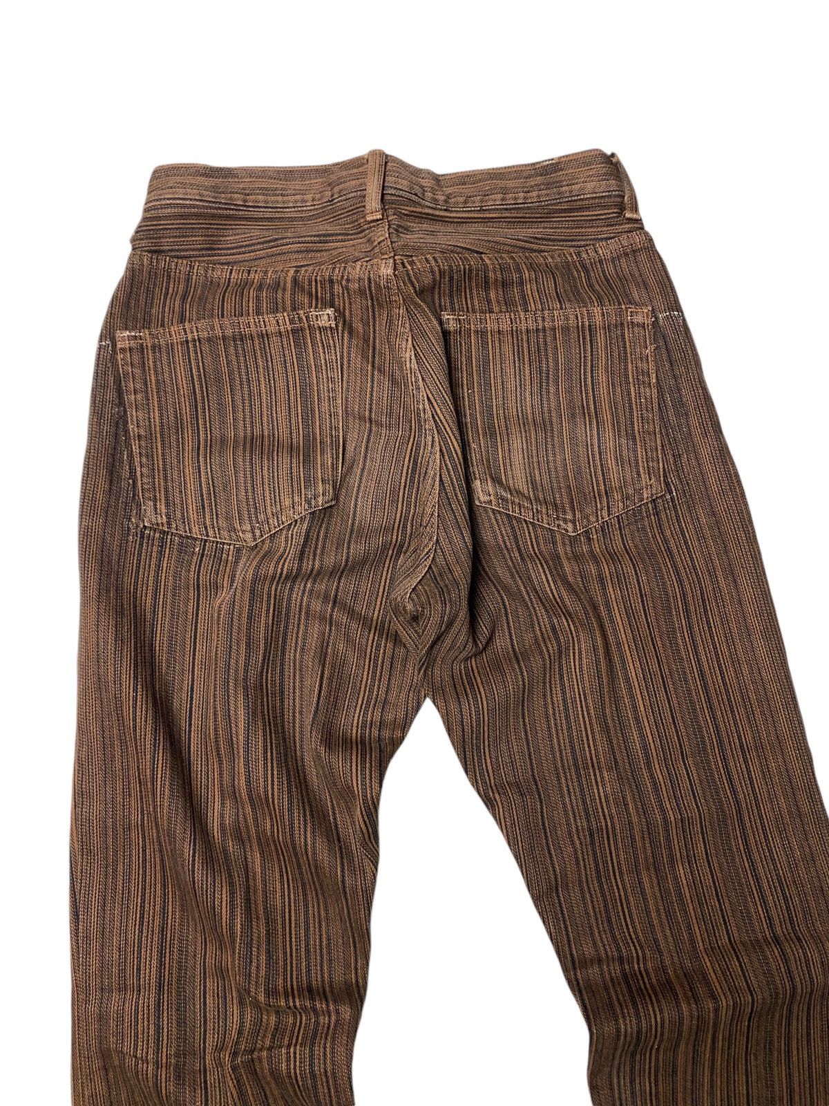 5351 POUR LES HOMMES 2000's Semantic Design Flared Tuxedo Custom Jeans Size US 26 / EU 42 - 4 Thumbnail