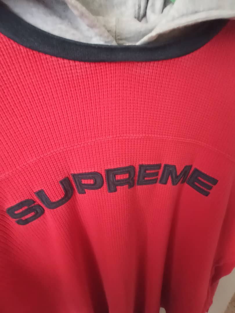 Supreme Supreme Hooded Waffle Ringer Size US XL / EU 56 / 4 - 5 Thumbnail