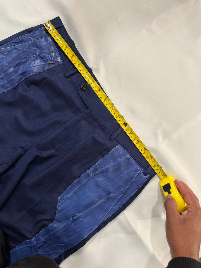 Other Electric Blue Cropped Pants with Real Leather Detail Size US 32 / EU 48 - 9 Thumbnail
