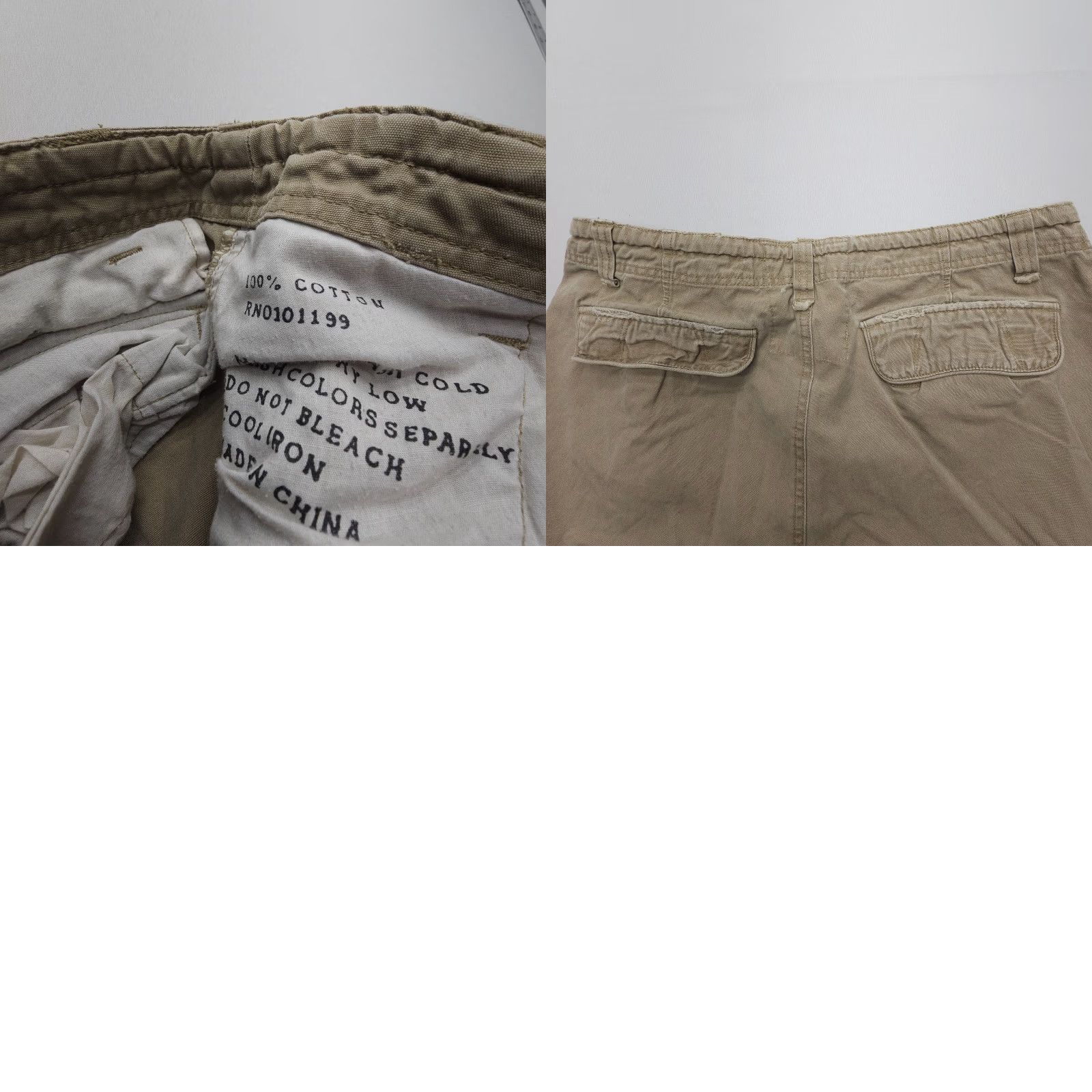 Toy Machine Cargo Shorts Machine Mens 34 x 11 Khaki Canvas Y2K 2000s Heavy Military Army Size US 34 / EU 50 - 8 Thumbnail