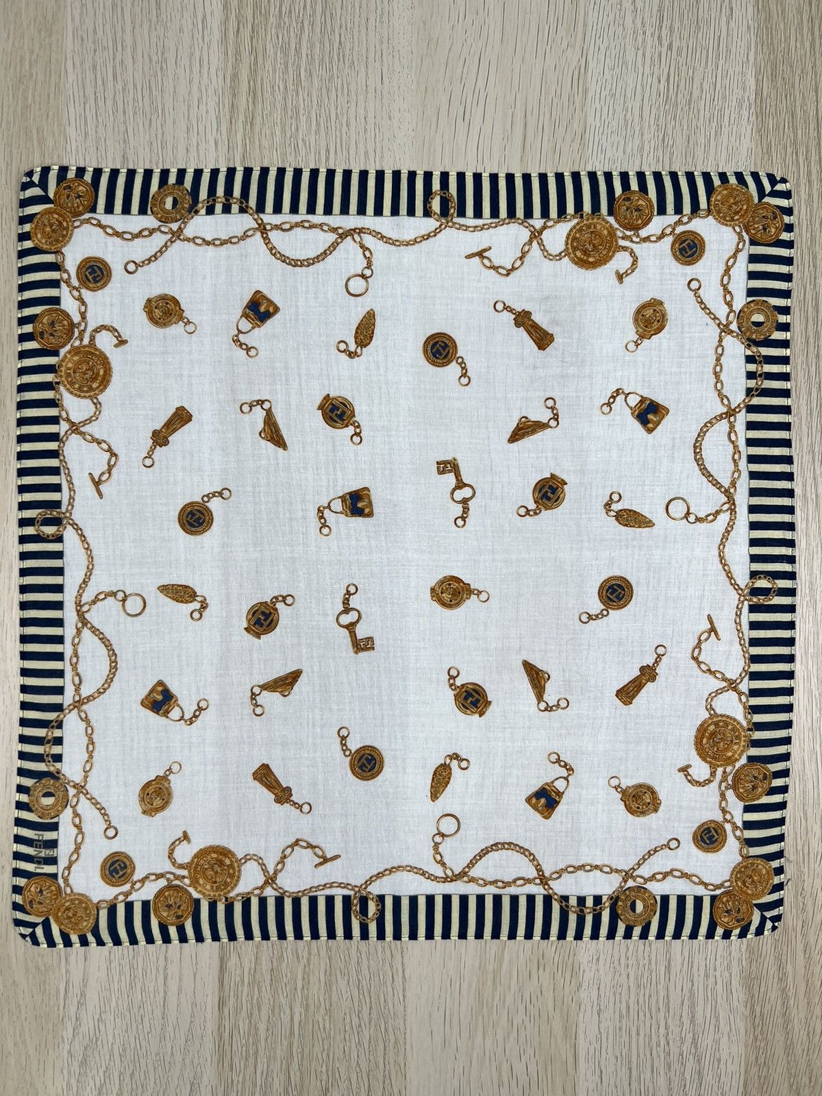 Fendi Fendi Handkerchief Neckerchief Bandana Pocketsquare Size ONE SIZE - 2 Thumbnail