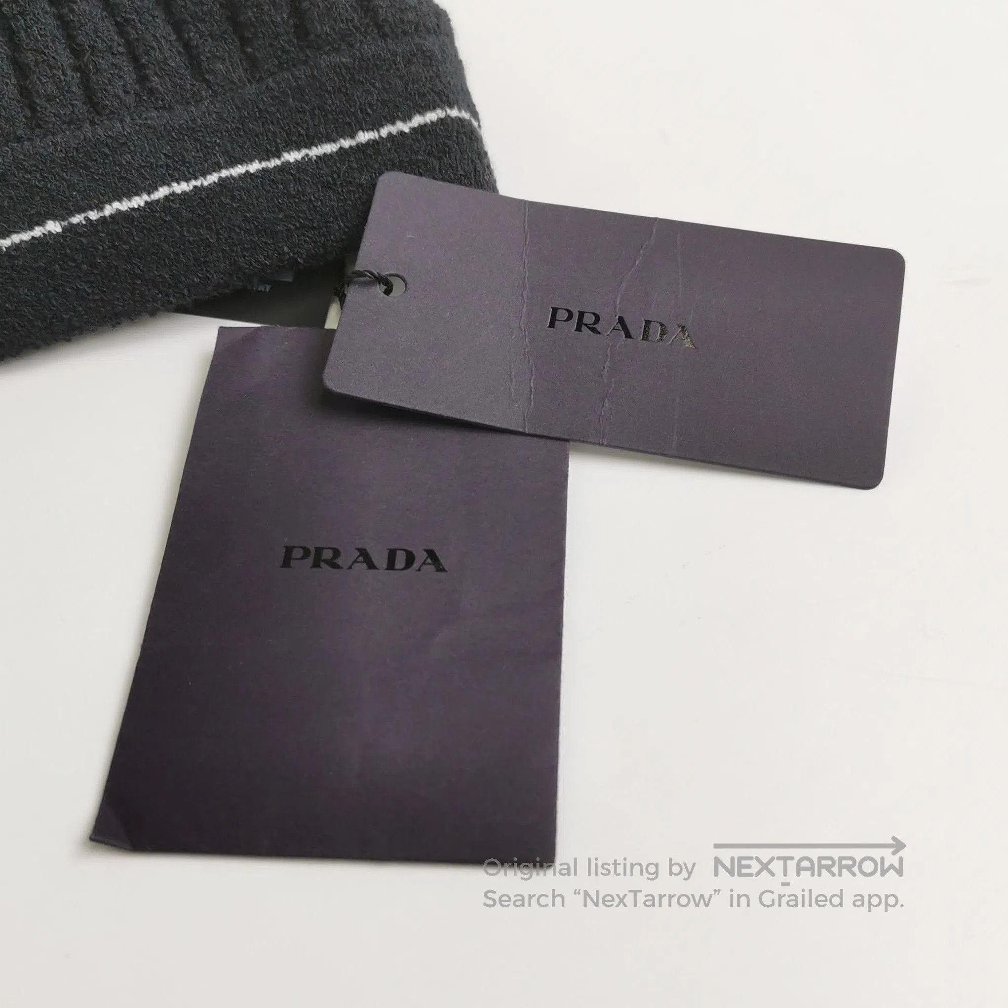 Prada Prada Logo Black Ribbed Crop Top . Size S / US 4 / IT 40 - 4 Thumbnail