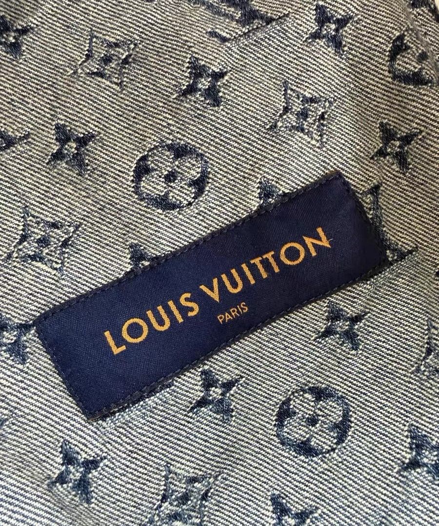 Louis Vuitton × Nigo Louis Vuitton Nigo 52 Monogram Patchwork Denim Hoodie Jacket Size US L / EU 52-54 / 3 - 7 Thumbnail