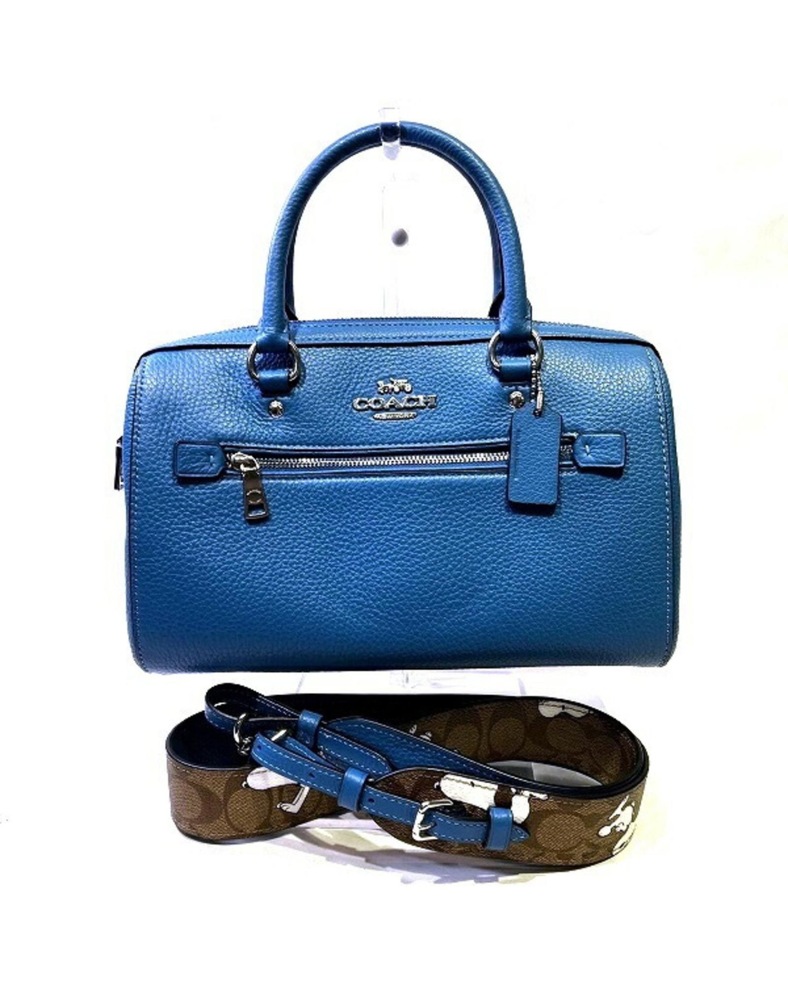 image of Coach Blue Leather Handbags And Shoulder Bags, Women's