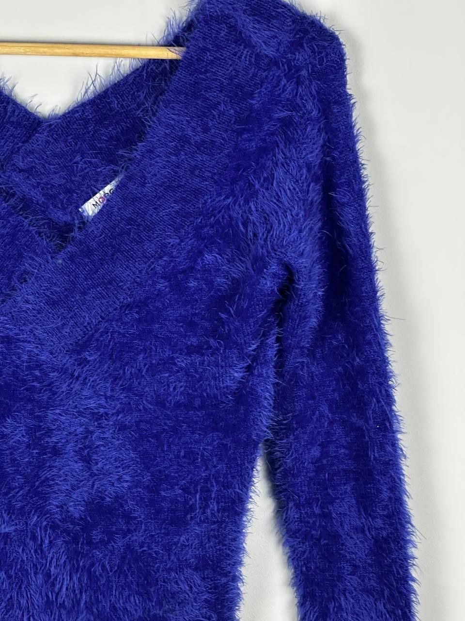 Morgan De Toi Morgan De Toi Blue Mohair Avant Garde Long Sleeve Sweater Size XS / US 0-2 / IT 36-38 - 5 Thumbnail