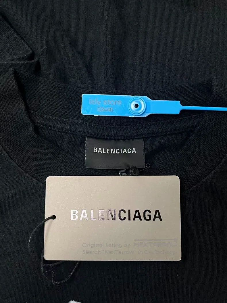 Balenciaga Balenciaga Logo Letter Print Crew Neck Short Sleeve T-Shir Size US M / EU 48-50 / 2 - 7 Thumbnail