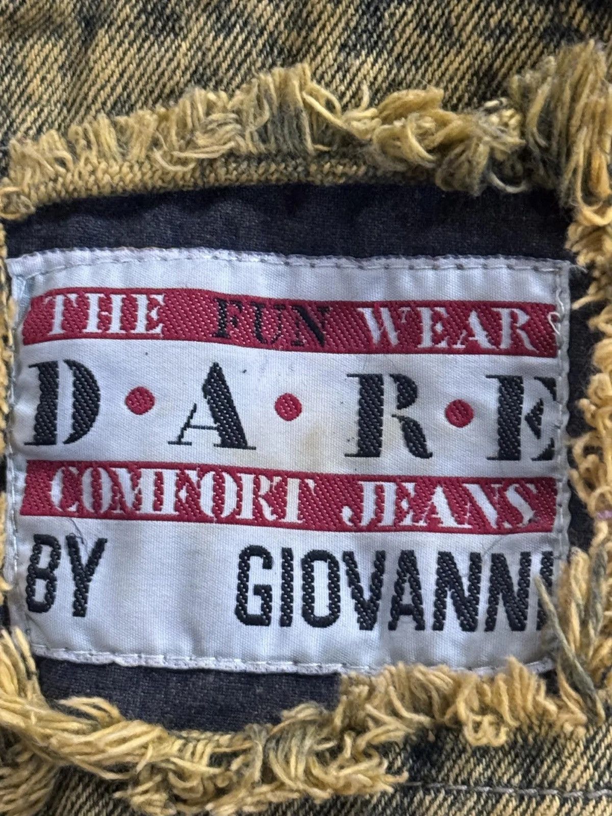 Vintage Vintage D.A.R.E By Giovanni Yellow Jeans (Size 32, Size US 32 / EU 48 - 2 Thumbnail