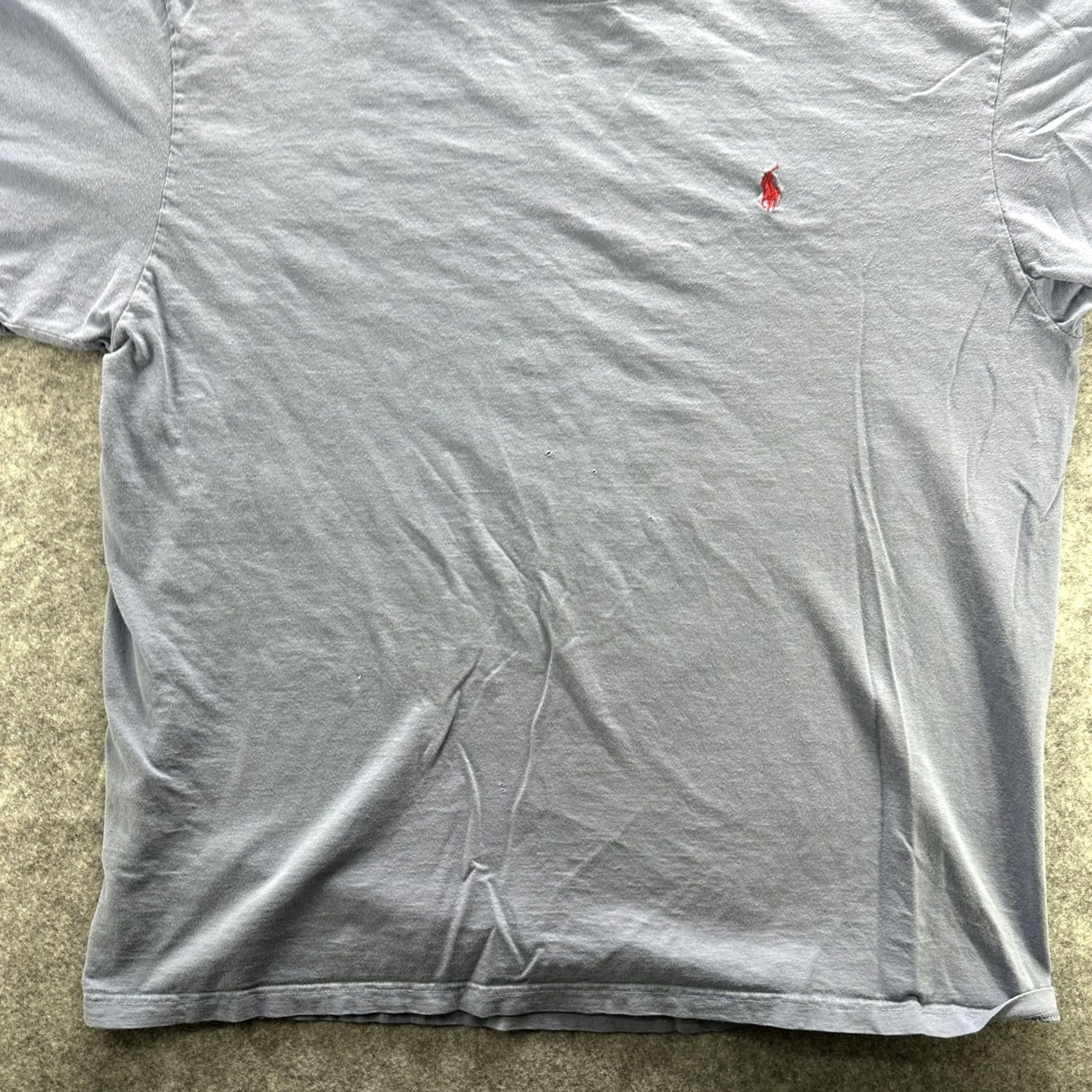 Polo Ralph Lauren Polo Ralph Lauren Shirt Mens XL Blue Red Pony Crewneck Casual Tee Size US XL / EU 56 / 4 - 3 Thumbnail