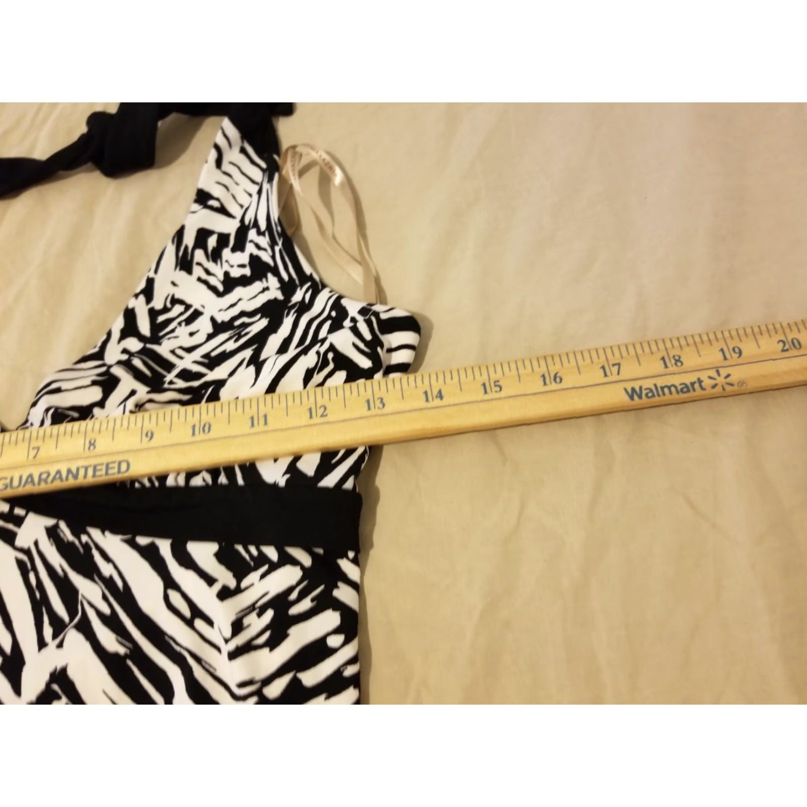 Bcbgmaxazria Womens BCBGMAXAZRIA Dress M Medium Black White Cotton A-Line Knee Length Womens Size M / US 6-8 / IT 42-44 - 5 Thumbnail