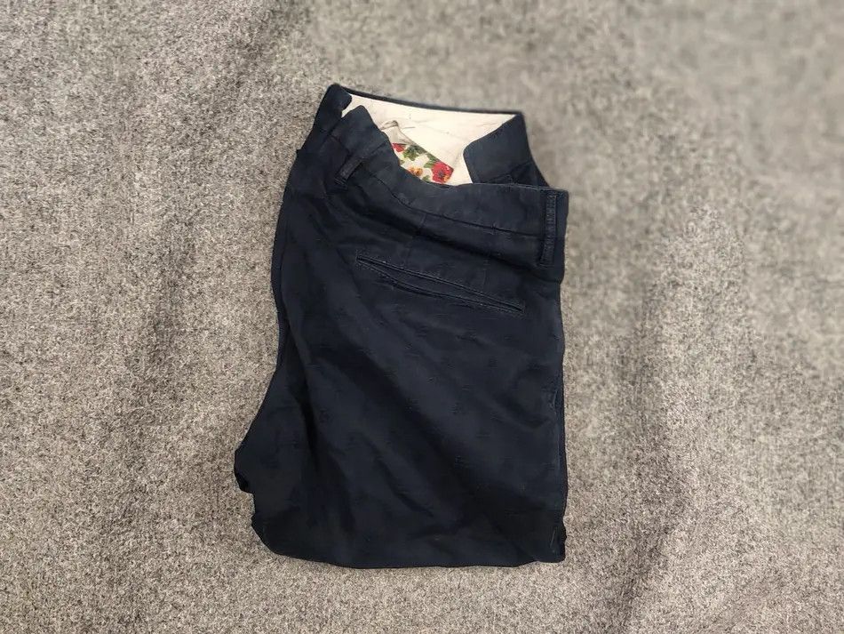 Incotex Incotex Slowear Blue Textured print Trouser chino Pants Size US 32 / EU 48 - 1 Thumbnail