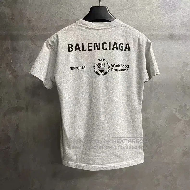 Balenciaga Balenciaga Gray WFP Logo Short Sleeve T-shirt. Size US XXS / EU 40 - 2 Thumbnail