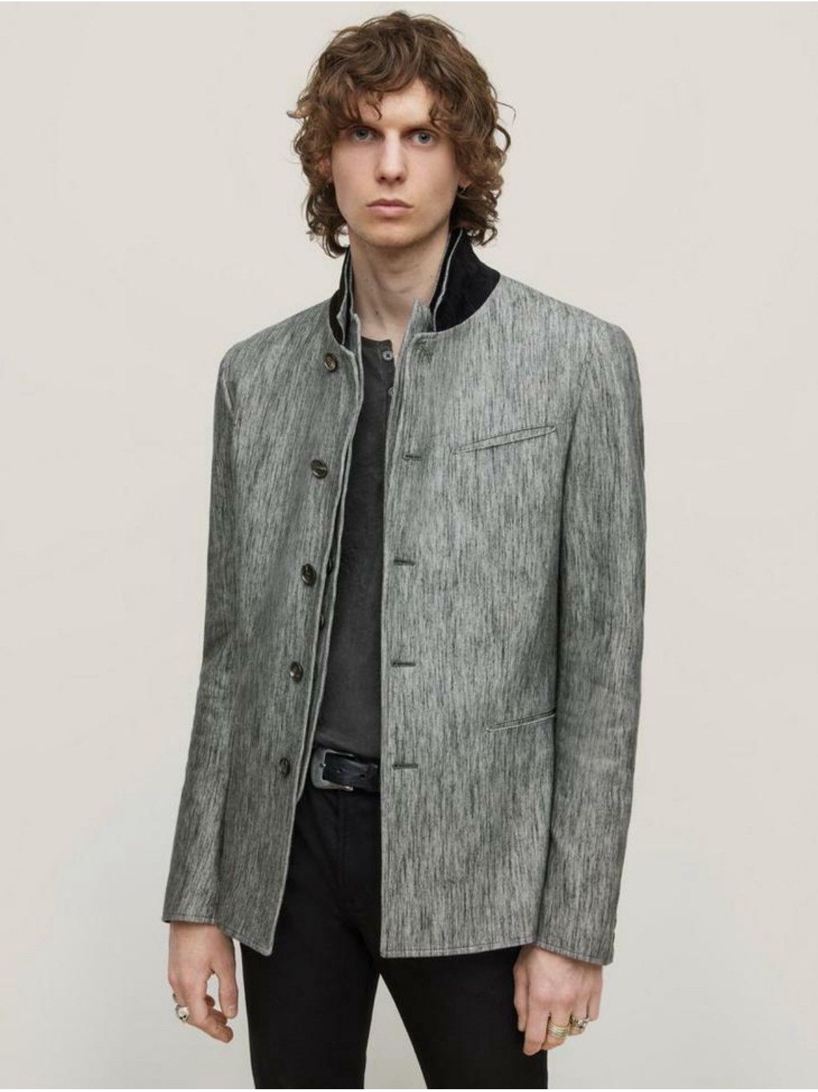 John Varvatos Grey Blazer Jacket Size EU 48 USA 38 Size US M / EU 48-50 / 2 - 2 Thumbnail