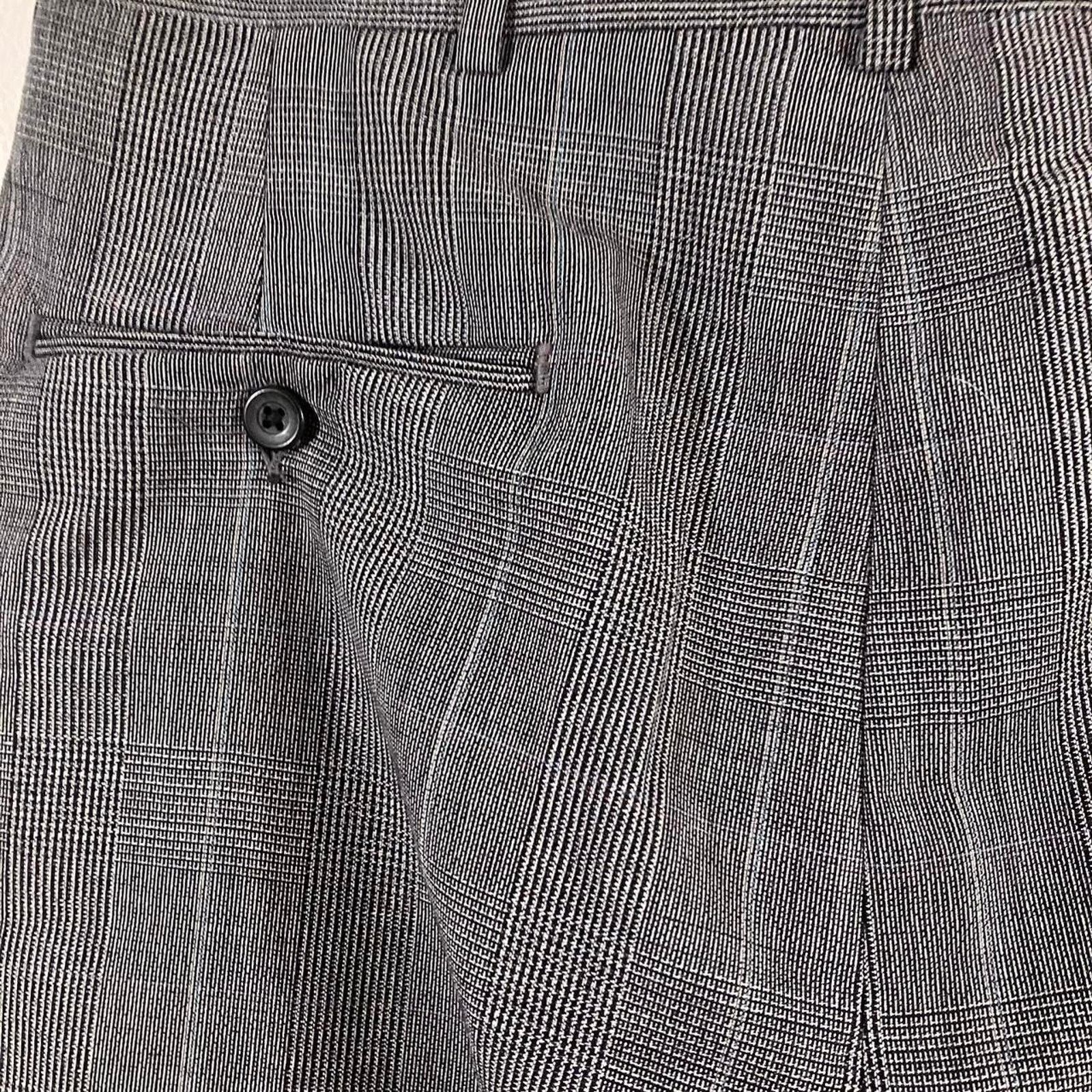 Haggar × Vintage Haggar Imperial Dress Pants Wool Blend Pleated Vintage Size US 34 / EU 50 - 5 Thumbnail