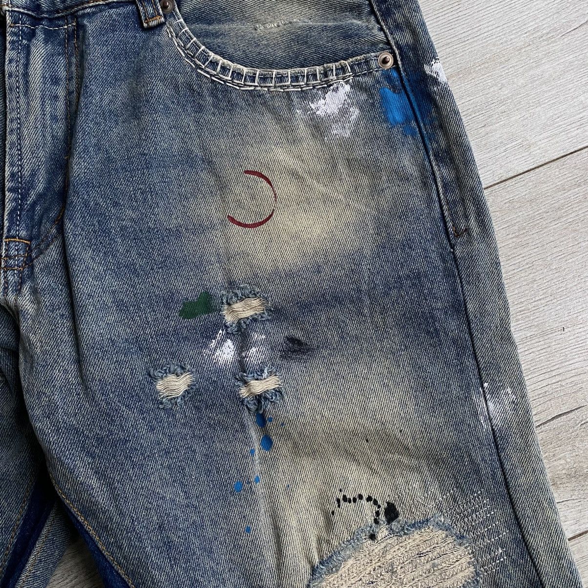 Japanese Brand Reworked Flared Gallery Dept. Custom Jeans Japanese Style Size US 34 / EU 50 - 5 Thumbnail