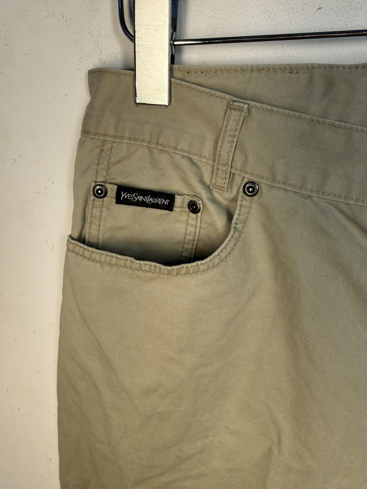 Yves Saint Laurent 34x34 YSL Jeans Beige Denim Pants Casual Old Money Size US 34 / EU 50 - 18 Thumbnail