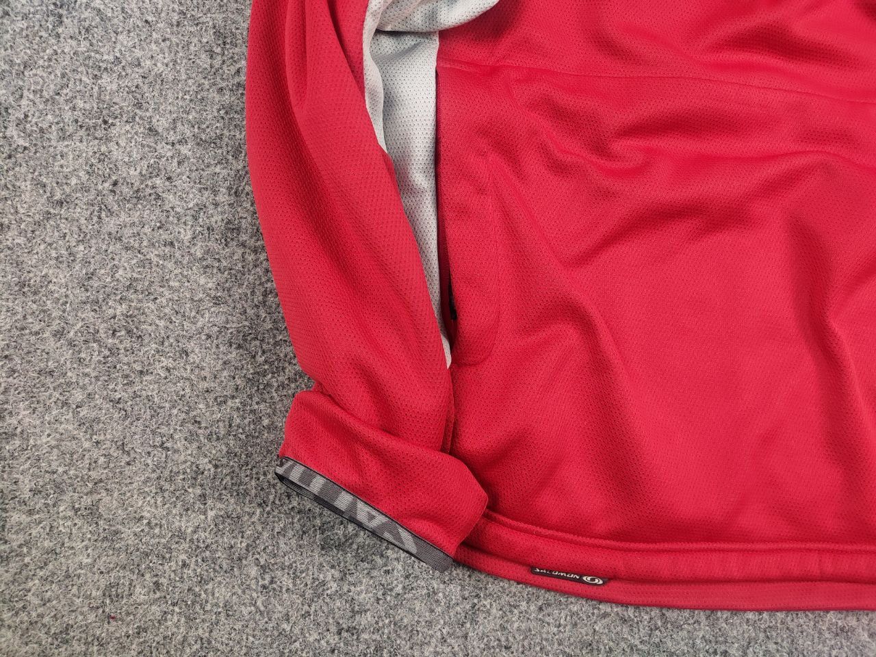 Salomon Vintage Salomon Lab Logo Zip Red Fleece Long sleeve pullover Size US M / EU 48-50 / 2 - 6 Thumbnail