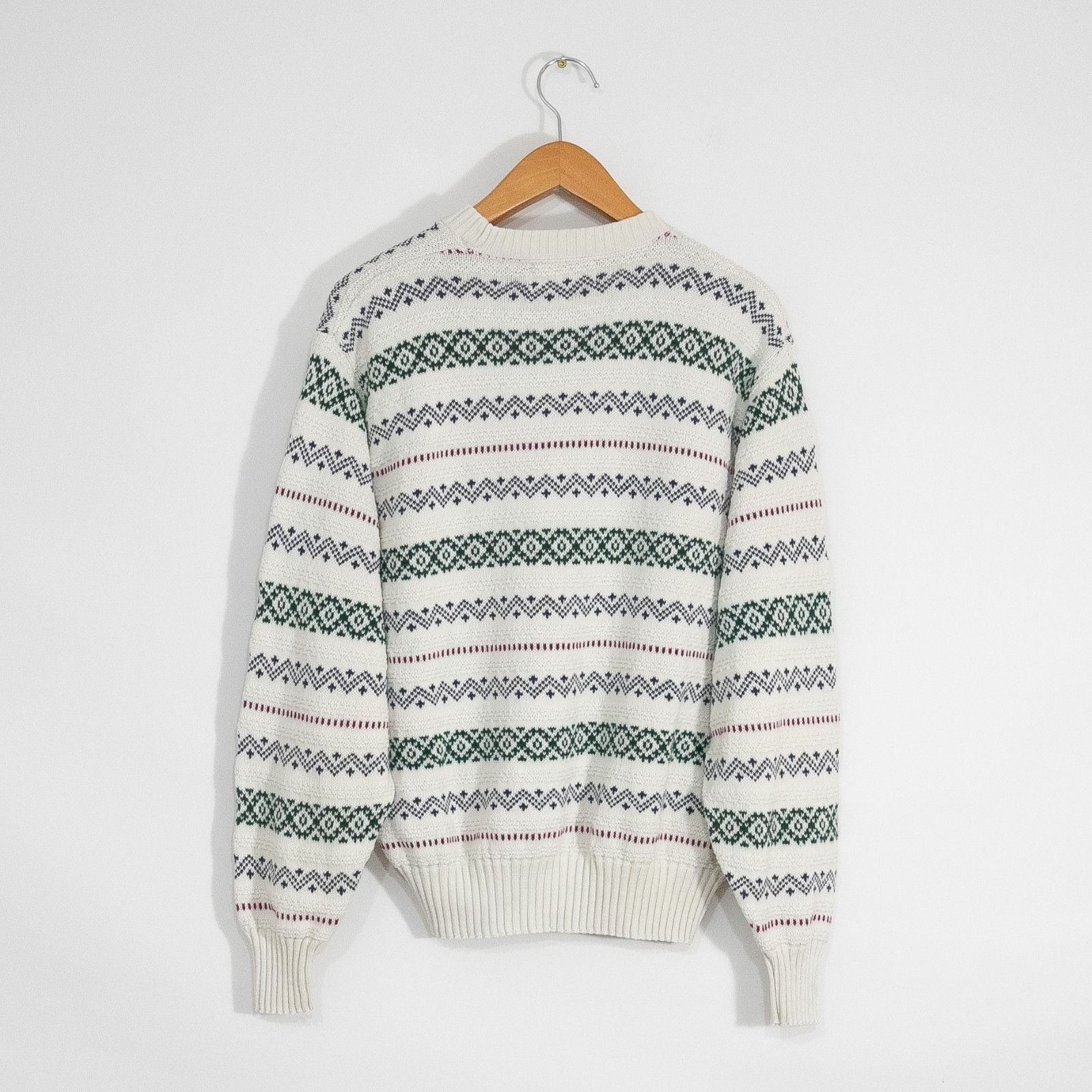 American Eagle Outfitters Vintage American Eagle Fair Isle Cotton Sweater Mens Large Size US L / EU 52-54 / 3 - 6 Thumbnail