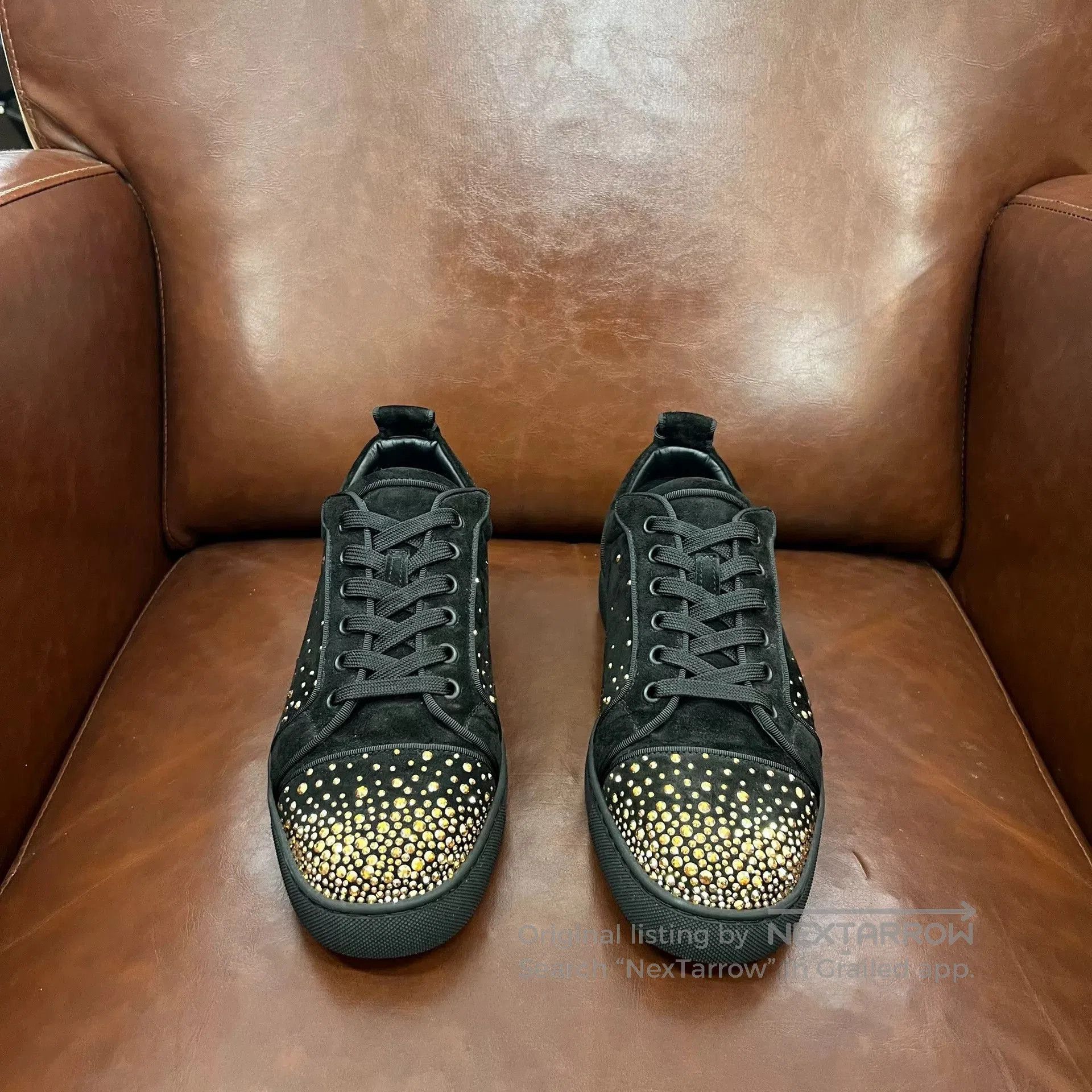 Christian Louboutin Christian Louboutin CL Black Suede Sneakers. Size US 9 / EU 42 - 2 Thumbnail