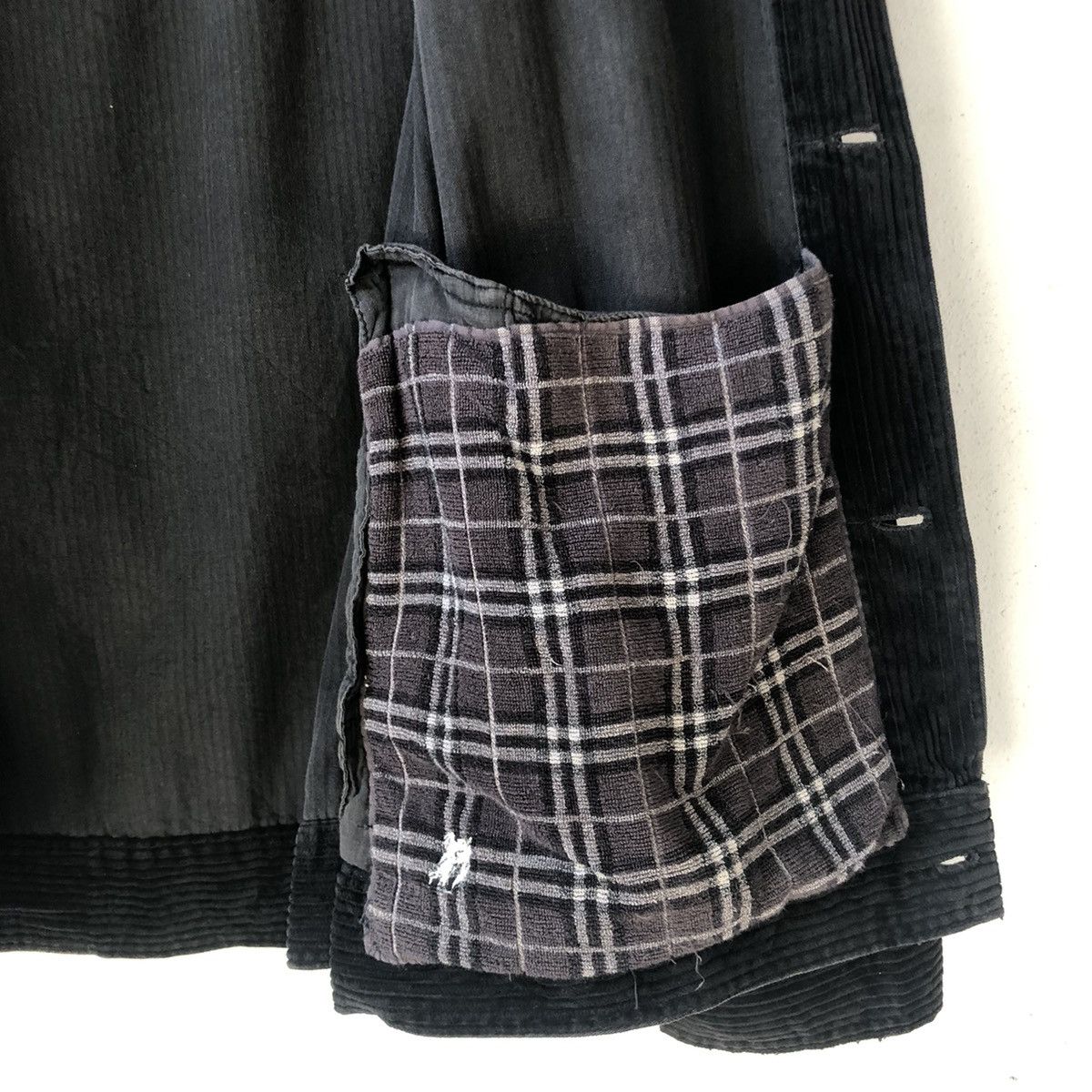 Sean John SEAN JOHN Black Coatse Colduroy Jacket - Distressed Size US XXL / EU 58 / 5 - 13 Thumbnail