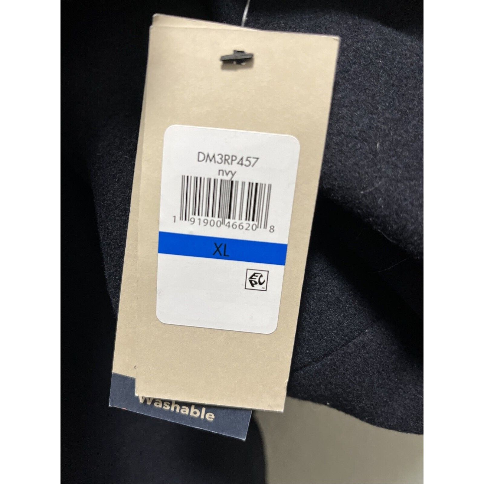 Dockers DOCKERS Men's XL Wool Melton Two Pocket Blue Full Coat Size US XL / EU 56 / 4 - 3 Thumbnail