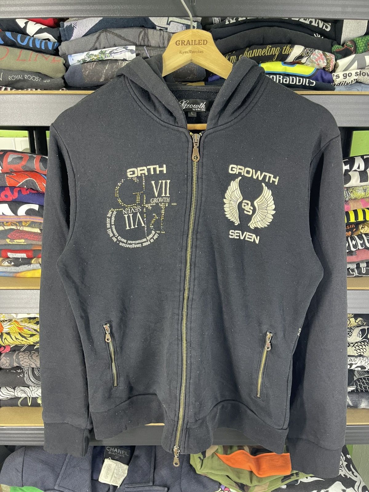 In The Attic Growth by in the attic Growth Seven Skull Design Hoodie Size US L / EU 52-54 / 3 - 18 Thumbnail