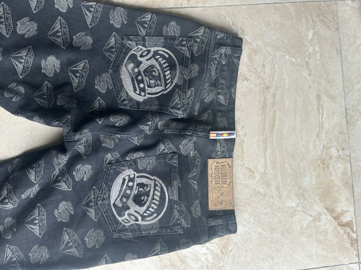 Billionaire Boys Club BILLIONAIRE BOYS CLUB DIAMOND & DOLLARS DENIM PANTS BLACK Size US 32 / EU 48 - 2 Thumbnail