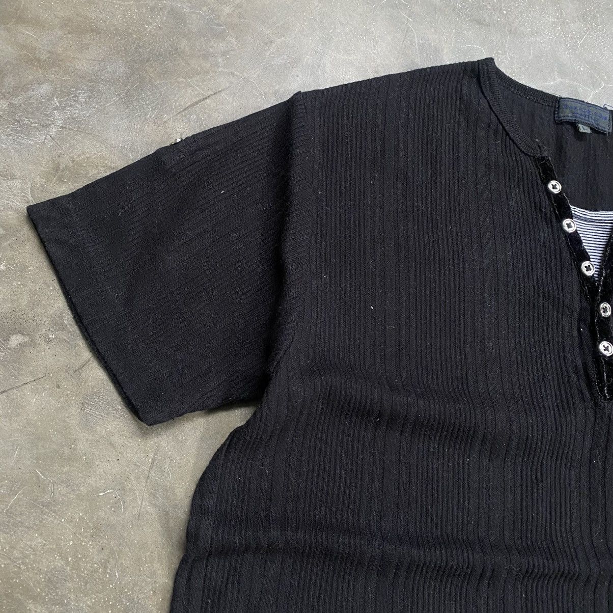 If Six Was Nine 2000s Takaiq.com Vkei Style Half Button T-Shirt Size US M / EU 48-50 / 2 - 4 Thumbnail