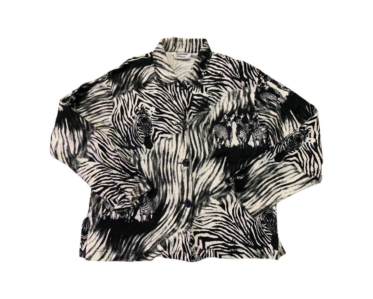 Art Comes First GIANCARLO FERRARI ZEBRA ART Size L / US 10 / IT 46 - 1 Thumbnail