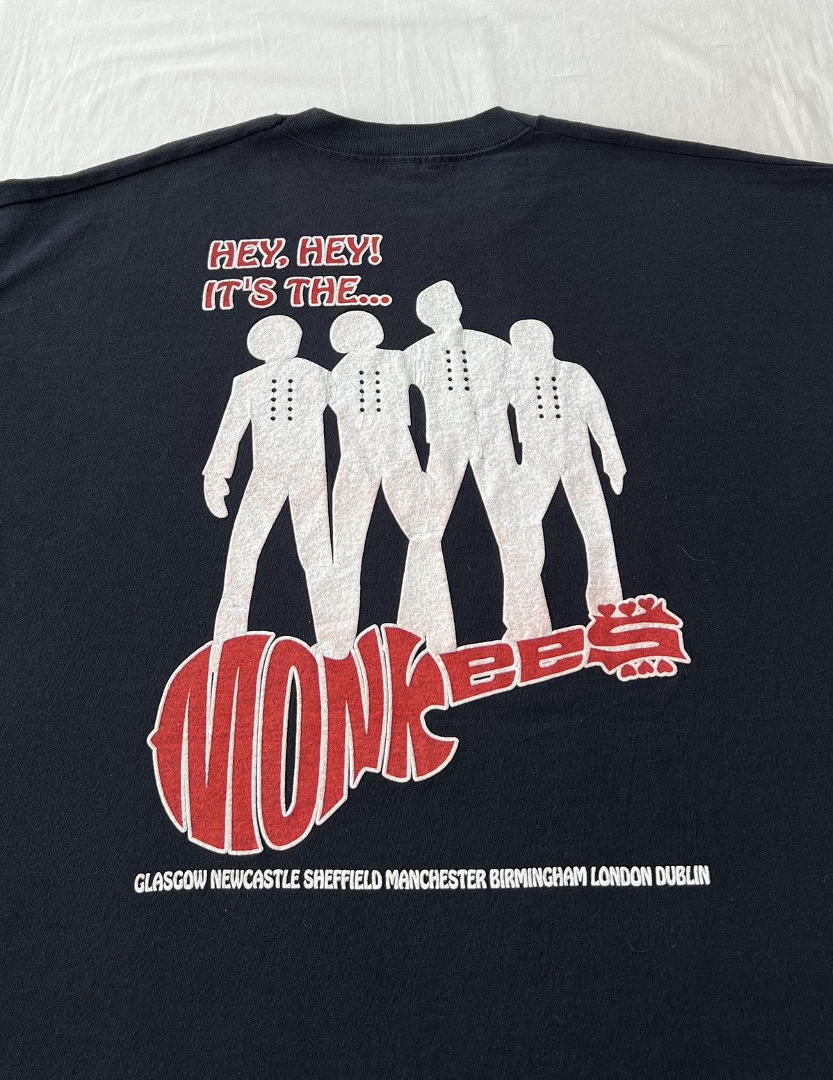 Band Tees Vintage 90s The Monkees Pop Rock Quartet Black T-shirt Size US XL / EU 56 / 4 - 12 Thumbnail