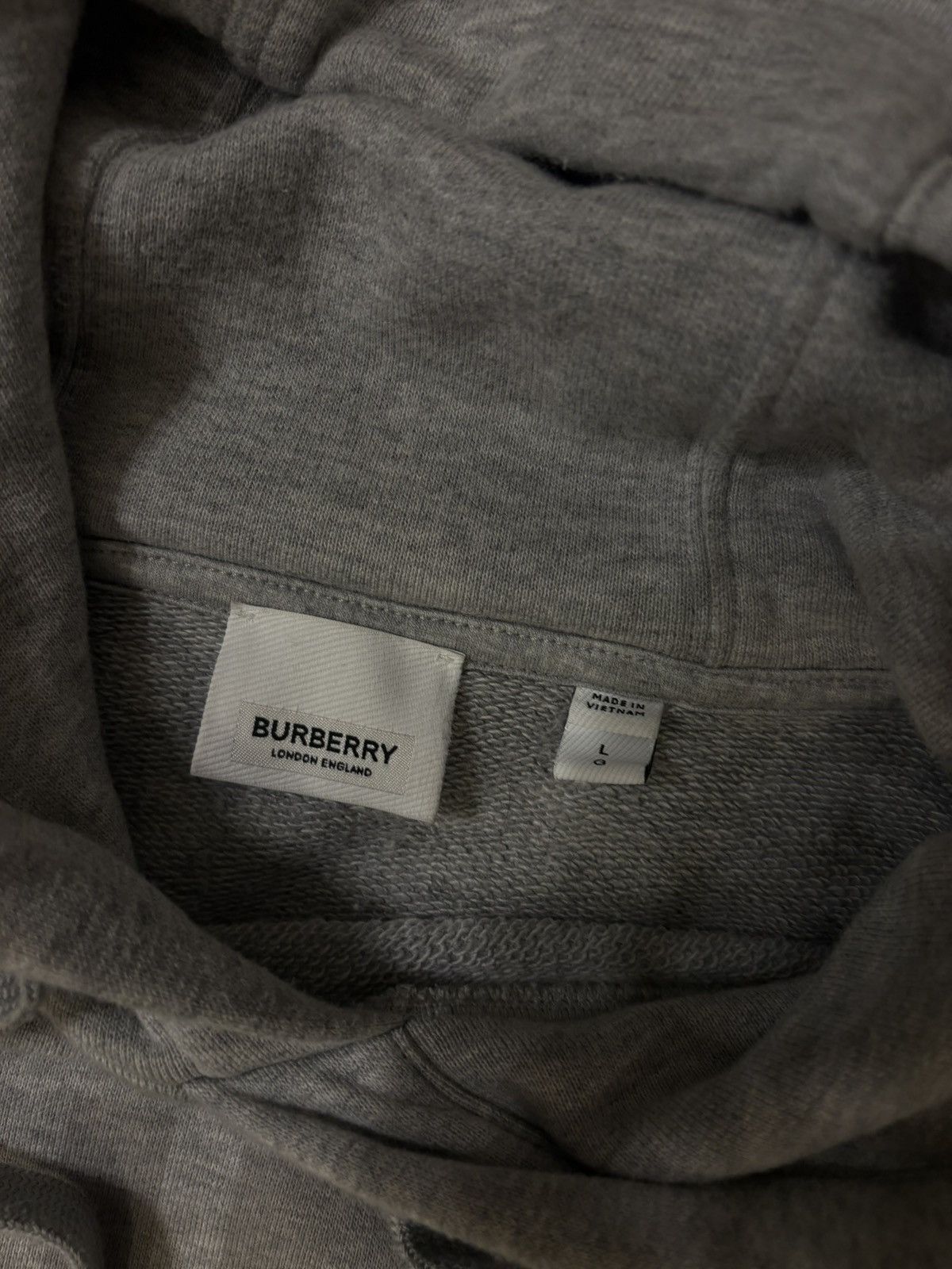 Burberry Burberry Horseferry Logo Hoodie Pale Grey Melange Size US L / EU 52-54 / 3 - 3 Thumbnail