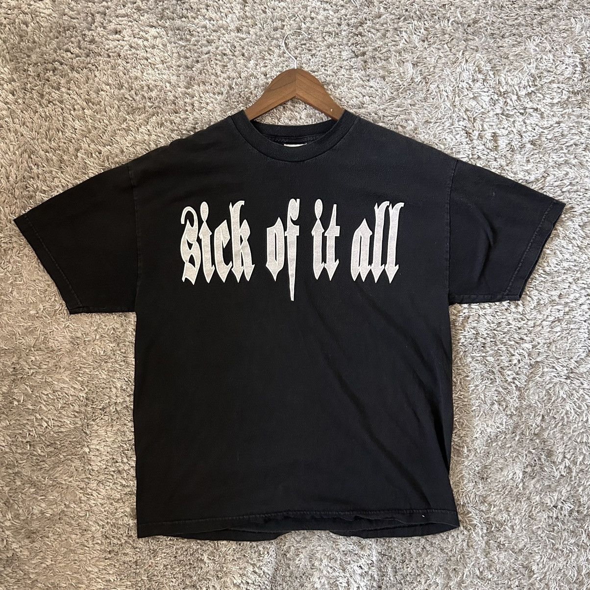 image of Band Tees x Vintage Sick Of It All Tee in Black, Men's (Size XL)