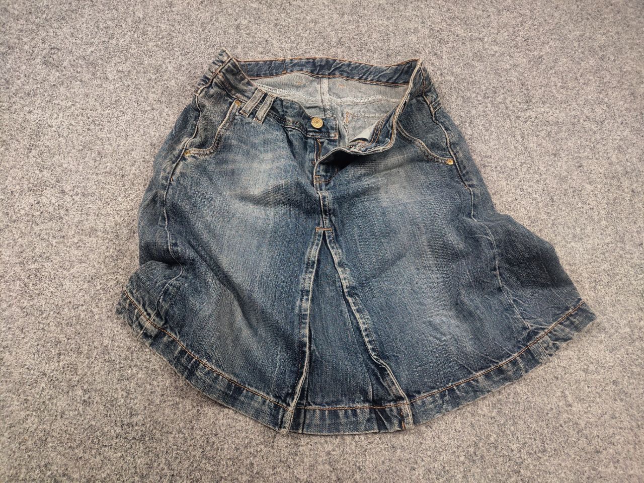 Levi's Vintage Levi's Y2K Style A-Line Deconstructed Denim Skirt Size 29" - 2 Thumbnail