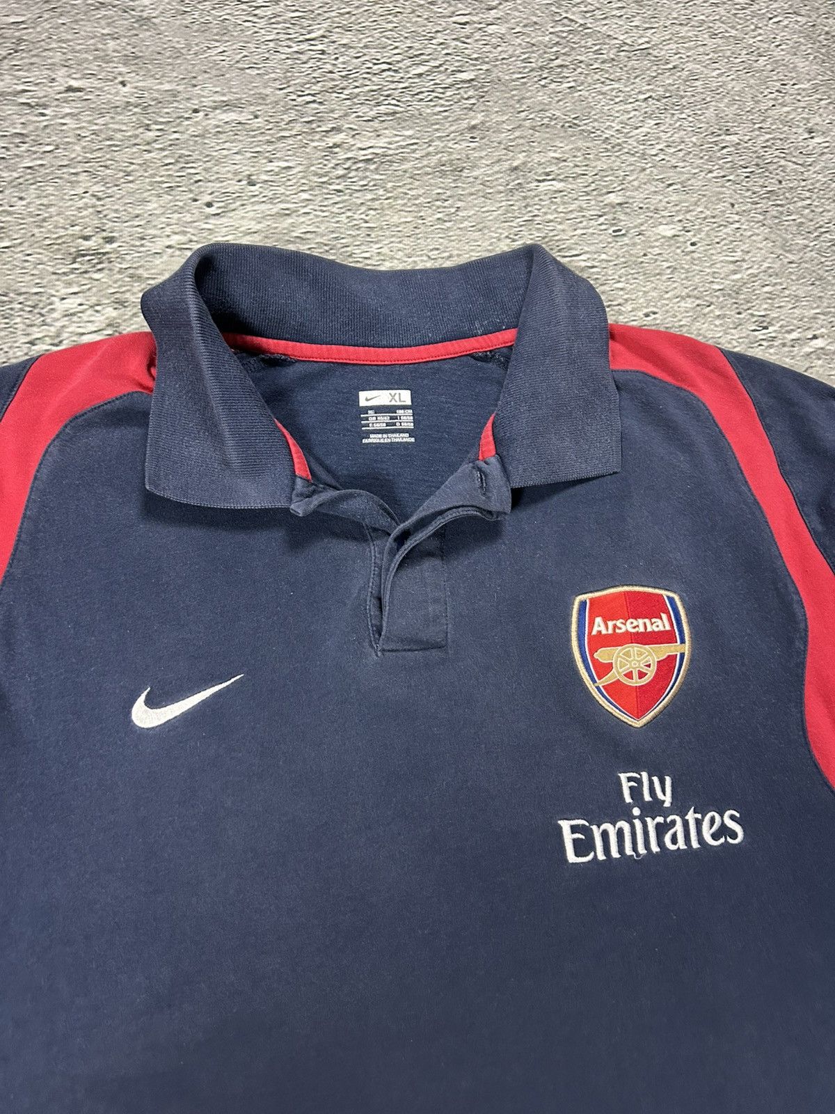 Nike Nike Arsenal vintage Polo Shirt Jersey Y2K Tee Size US XL / EU 56 / 4 - 2 Thumbnail