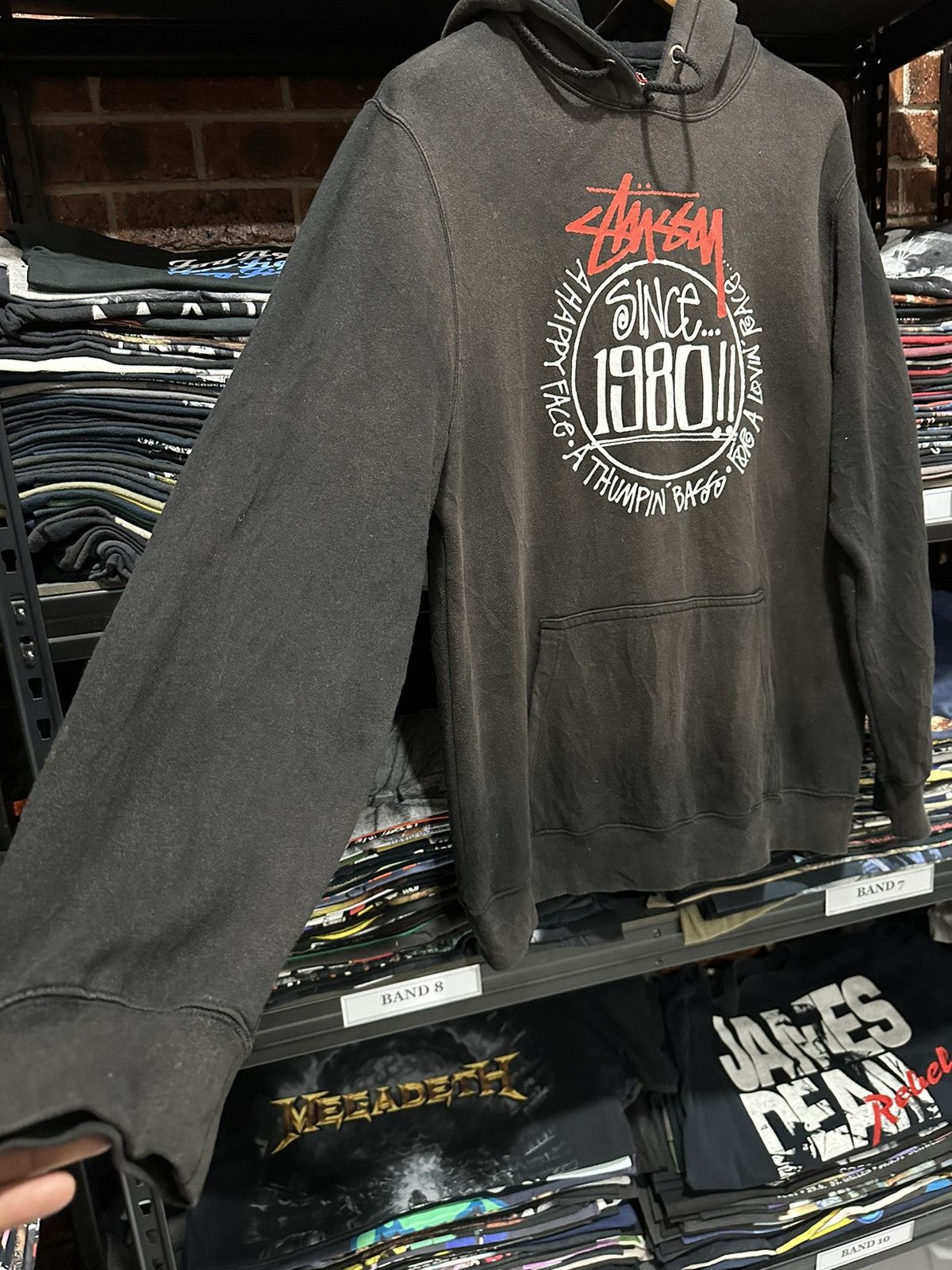 Stussy × Vintage Vintage Stussy Skateboard Sun Faded Hoodie Size US XL / EU 56 / 4 - 8 Thumbnail