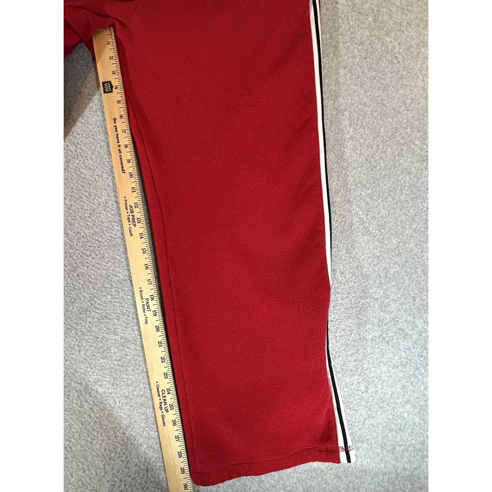 Old Navy Baggy Sweatpants Mens XL Red Fleece Track Pants Wide Leg Vintage Y2K Streetwear Size US 36 / EU 52 - 3 Thumbnail
