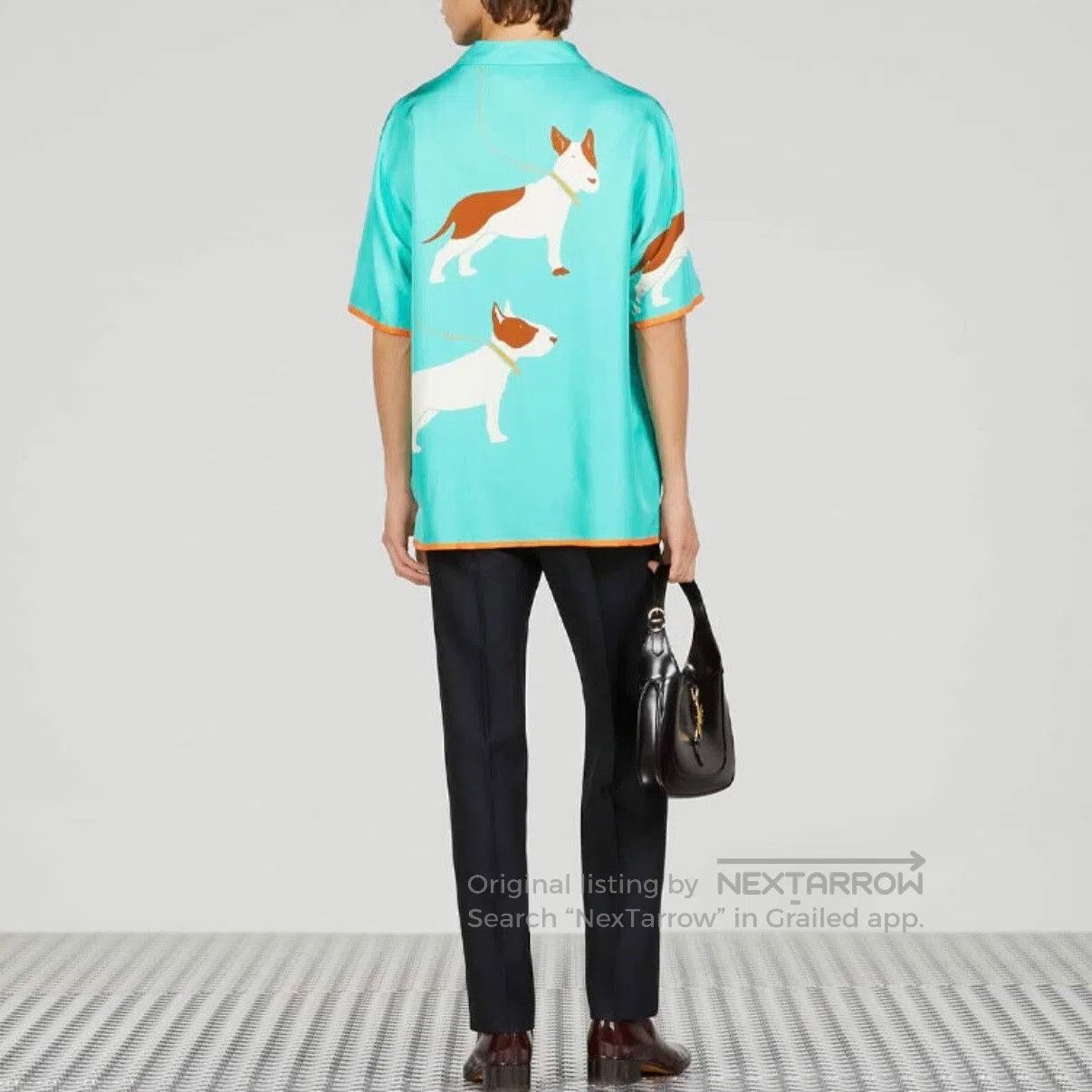 Gucci Gucci 23SS Dog Print Silk Shirt. Size US M / EU 48-50 / 2 - 5 Thumbnail