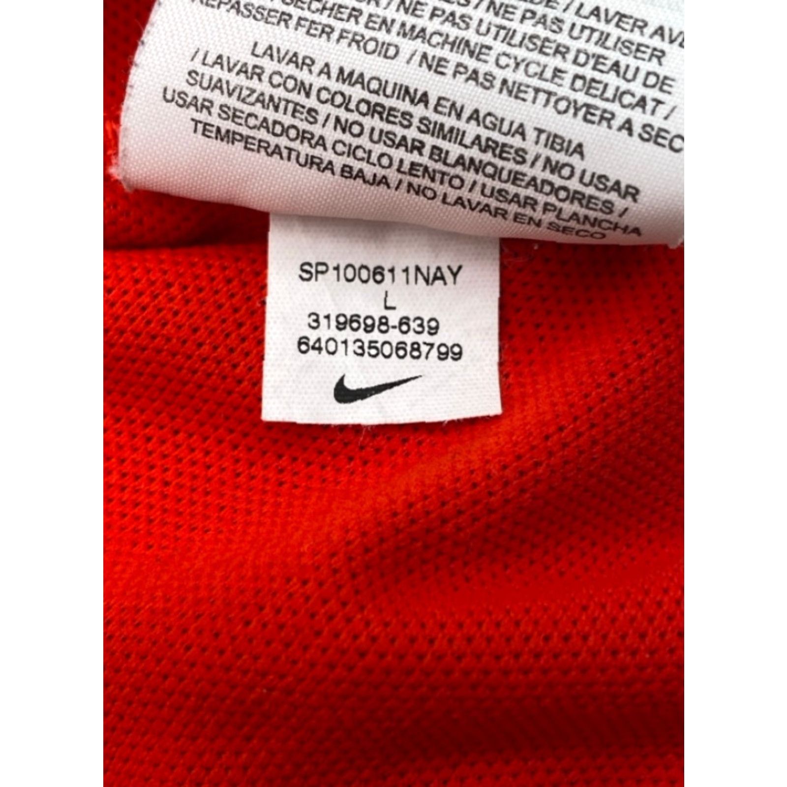 Nike Nike Golf Dri FIT Tech Polo Mens Large Short Sleeve Red 4259 Size US L / EU 52-54 / 3 - 5 Thumbnail
