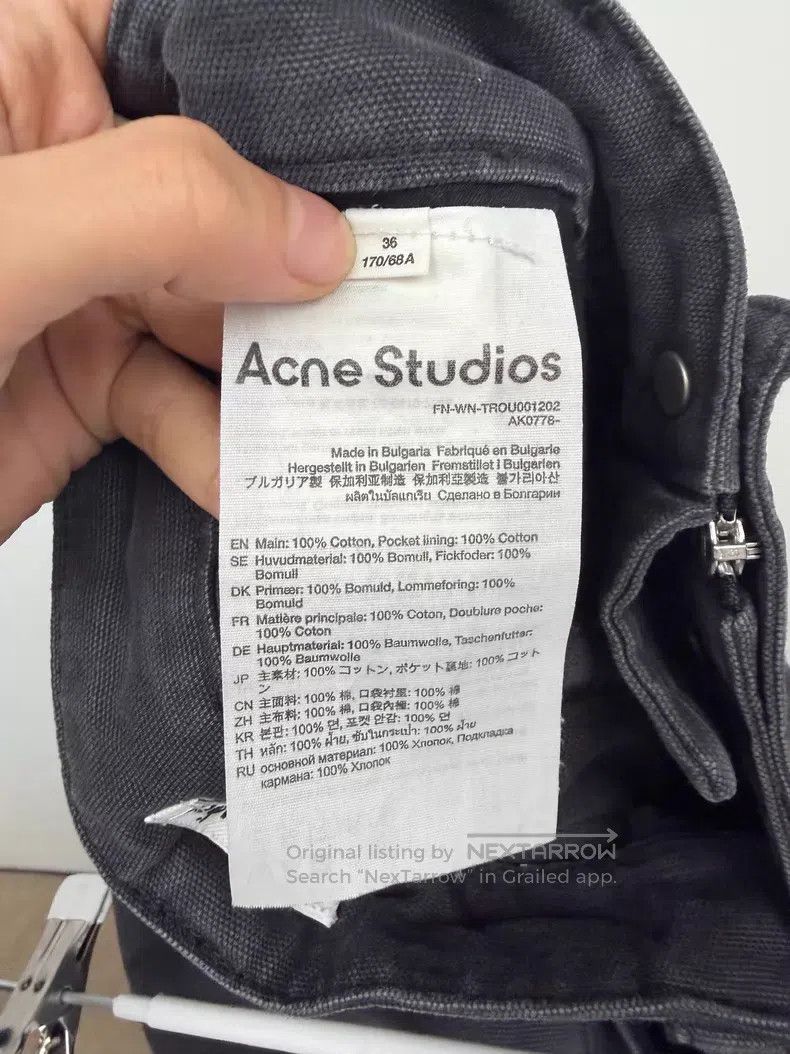 Acne Studios Acne Studios Architectural Silhouette Vintage Straight Leg Size 24" / US 00 / IT 34 - 4 Thumbnail